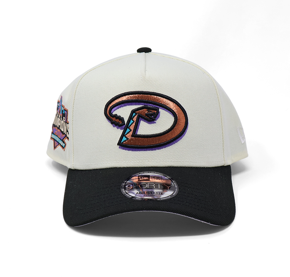 NEW Chrome White Arizona Diamondbacks New Era 9Forty Adjustable 5 Panel Hat