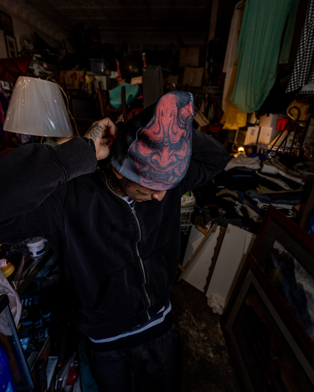 Souf Crowns Katakana Japanese Symbolism Beanie Skull Cap