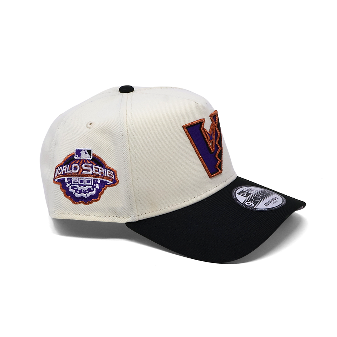 NWT Chrome Arizona Diamondbacks 2001 World Series 9Forty A-Frame New Era Adjustable Snapback Hat 5 Panel