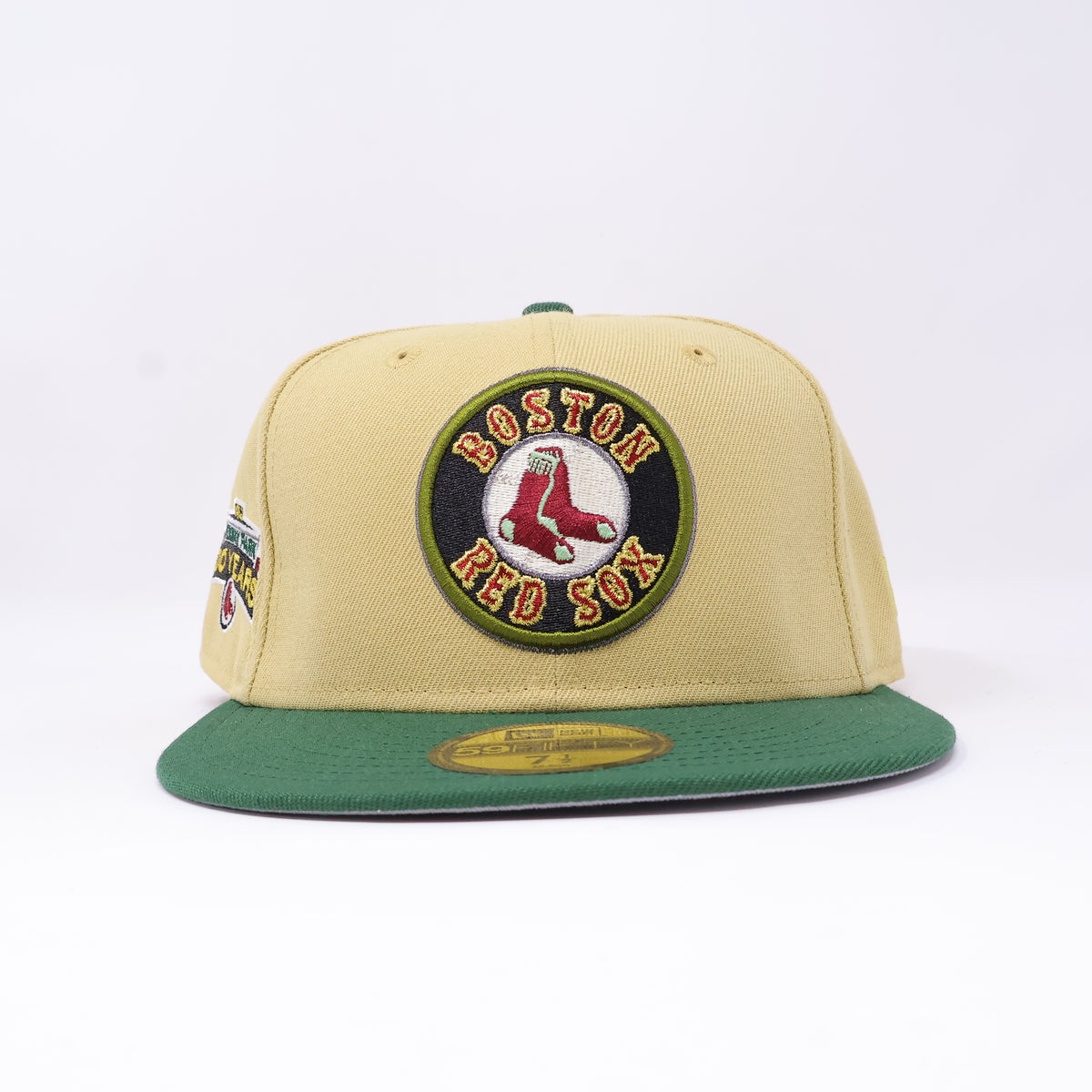 NWT 1/2 Khaki Boston Red Sox 100 Years 59FIFTY New Era Fitted Hat Cap