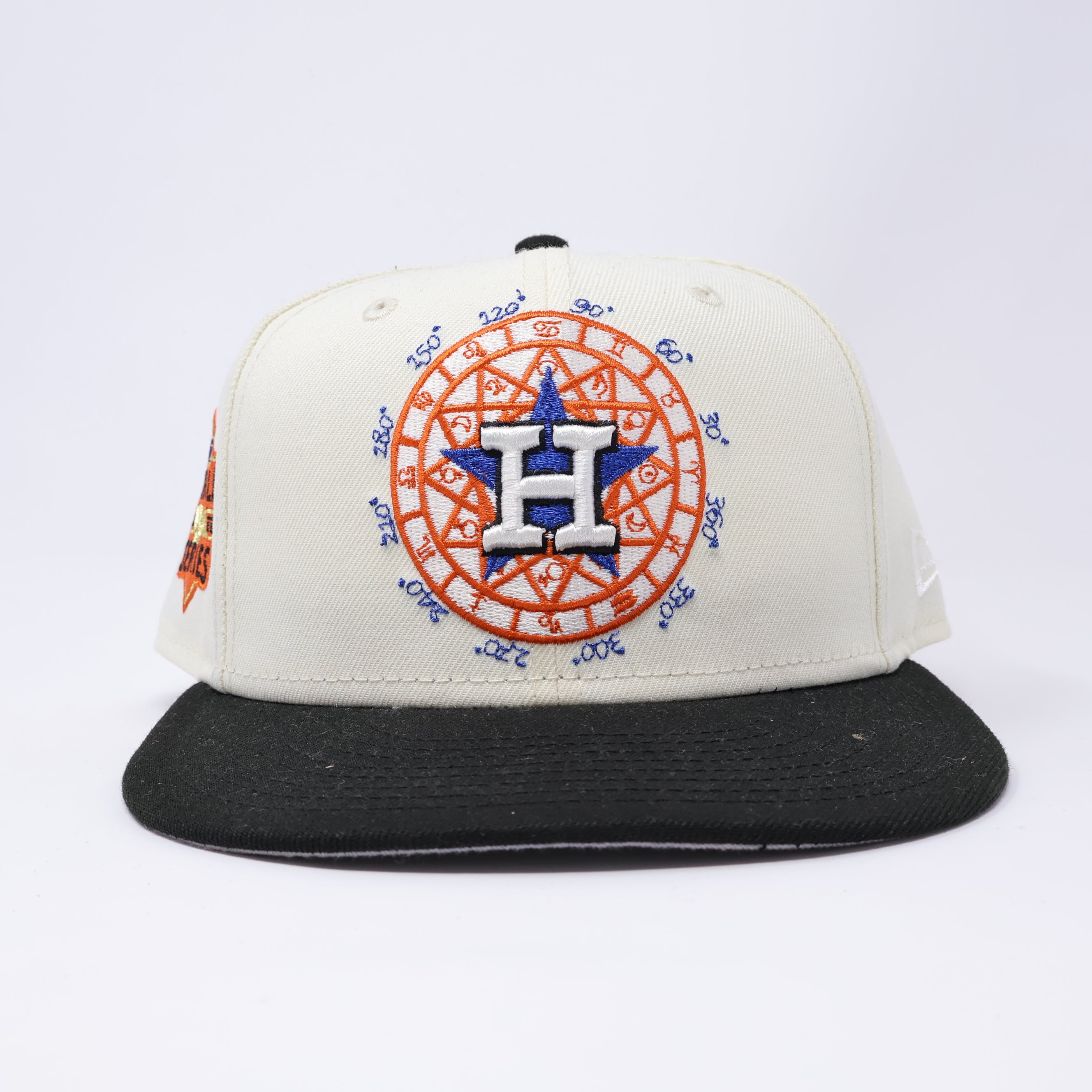 USED 5/8 Chrome Houston Astros 2022 World Series 59fifty New Era Fitted Hat Cap