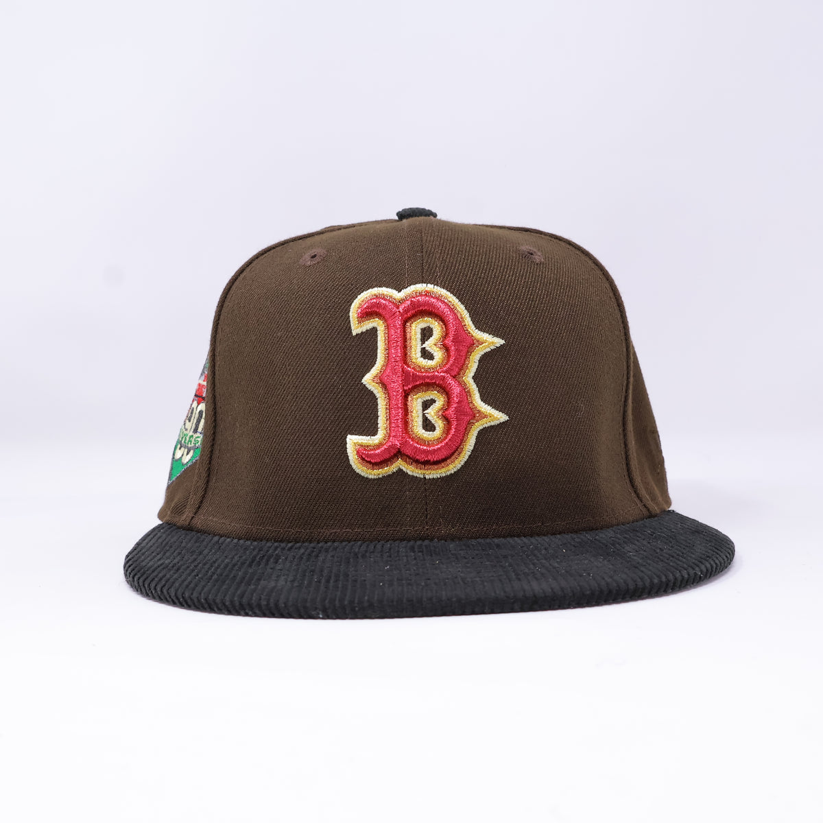 NWT 1/2 Brown Boston Red Sox 90th Anniversary 59FIFTY New Era Fitted Hat Cap