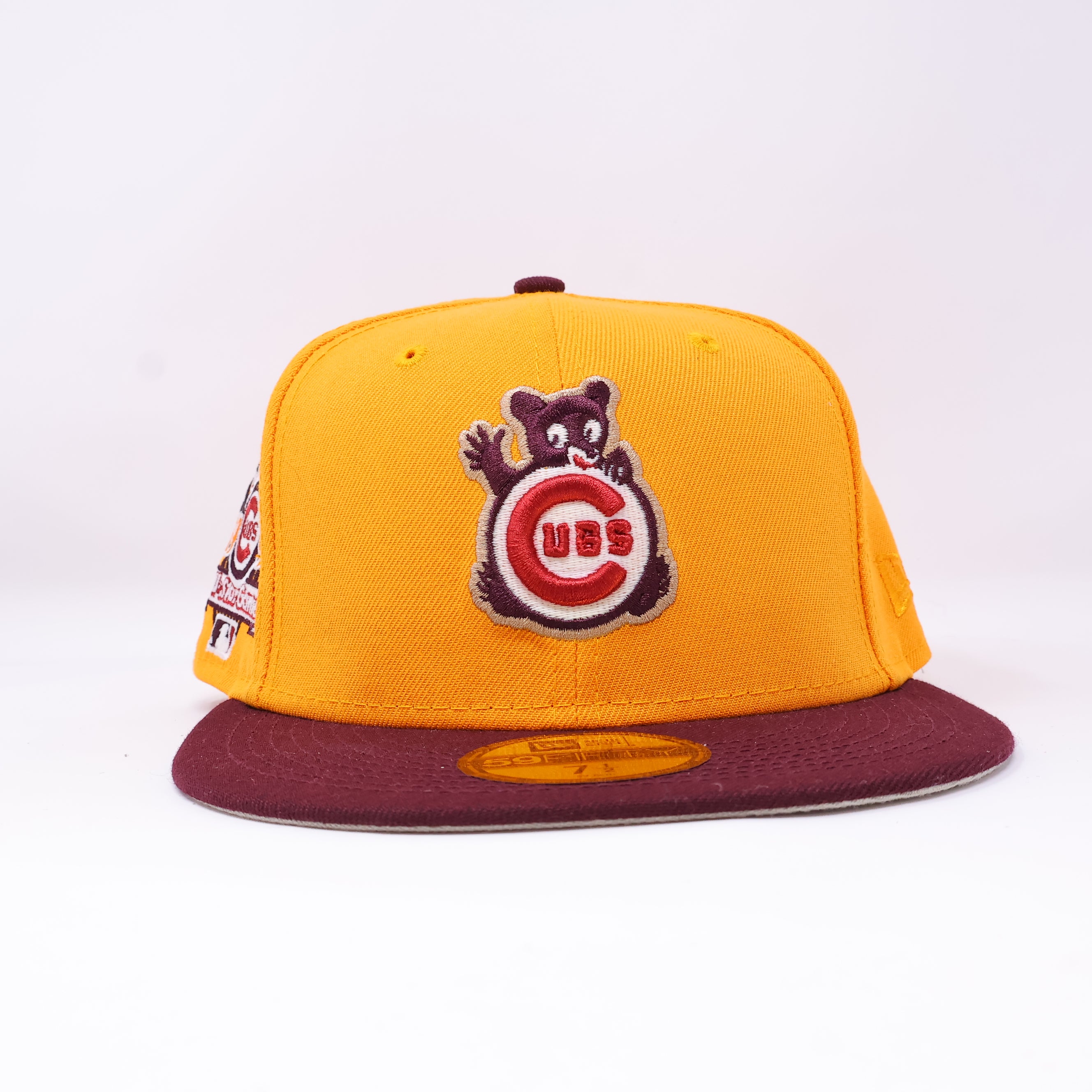 NWT 1/2 Yellow Chicago Cubs 1990 All Star Game 59FIFTY New Era Fitted Hat Cap