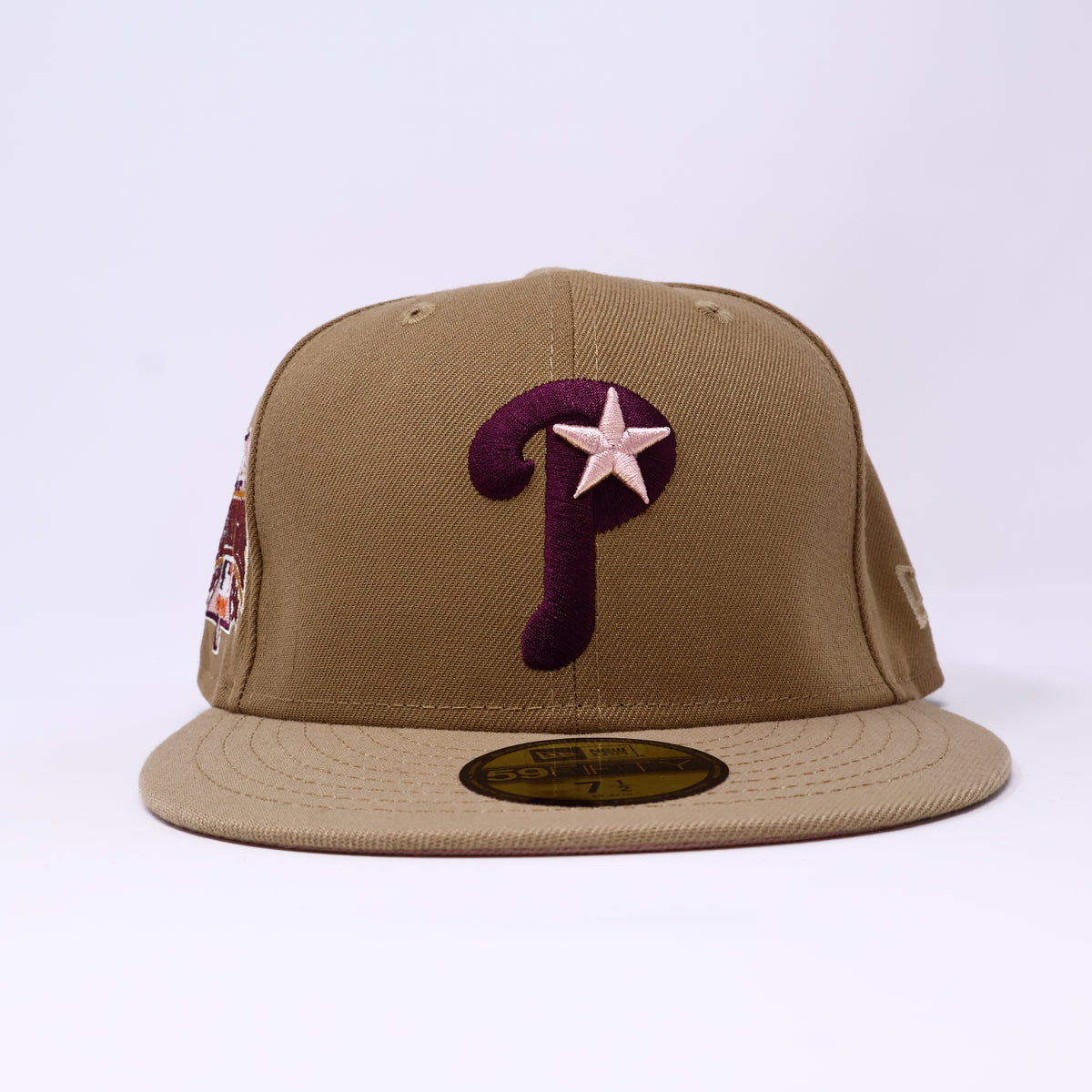 NWT 1/2 Tan Philadelphia Phillies All Star Game 59FIFTY New Era Fitted Hat Cap