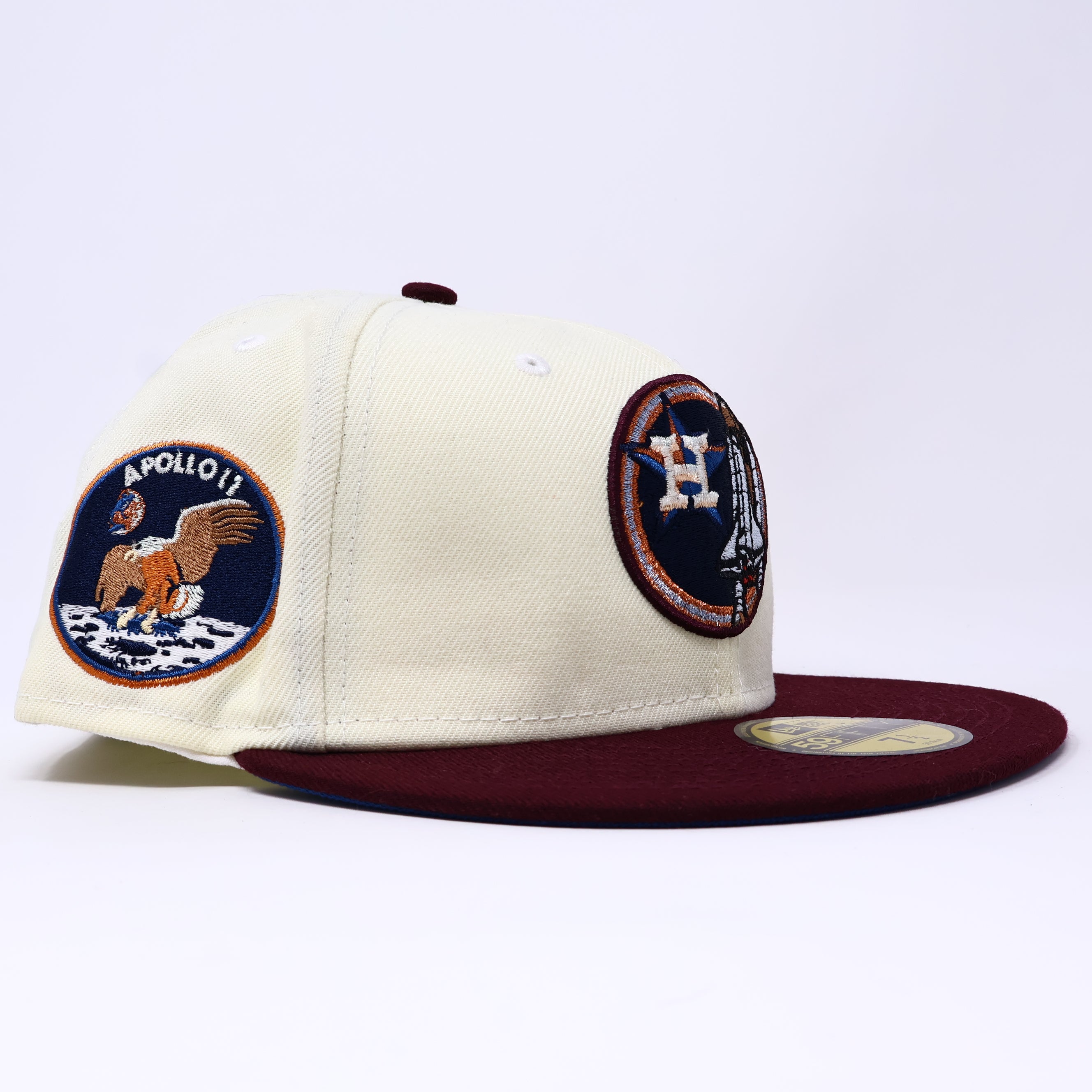NWT Cream Houston Astros Apollo 11 59FIFTY New Era Fitted Hat Cap