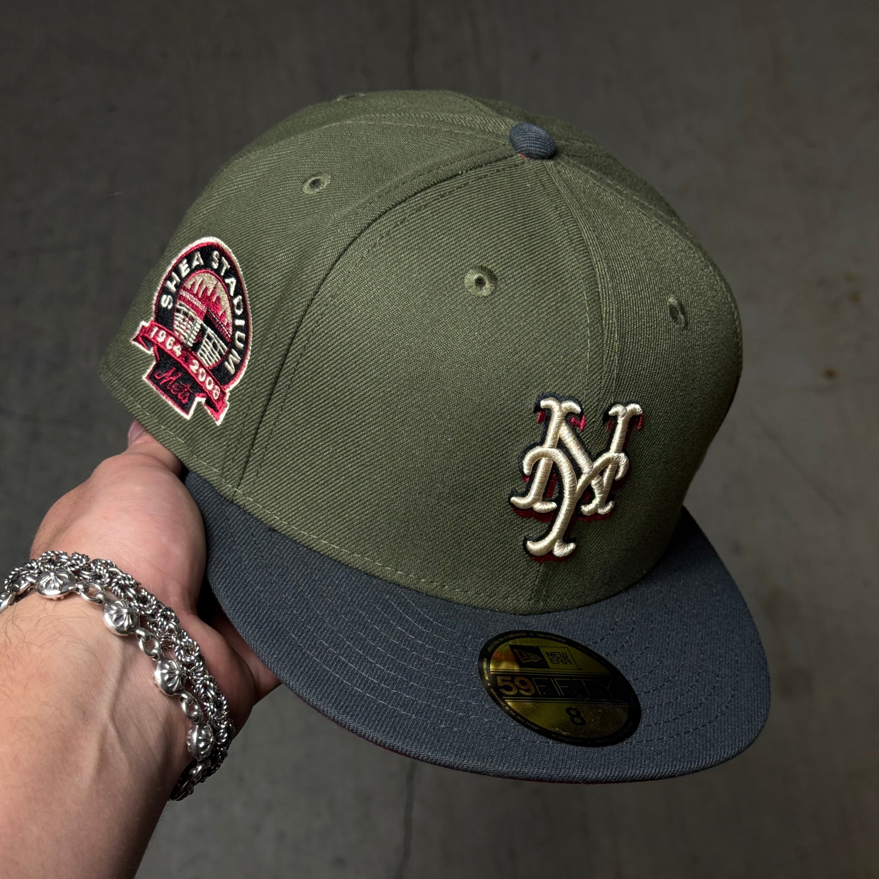 NWT 8 Green New York Mets Shea Stadium Hatclub 59fifty New Era Fitted Hat Cap