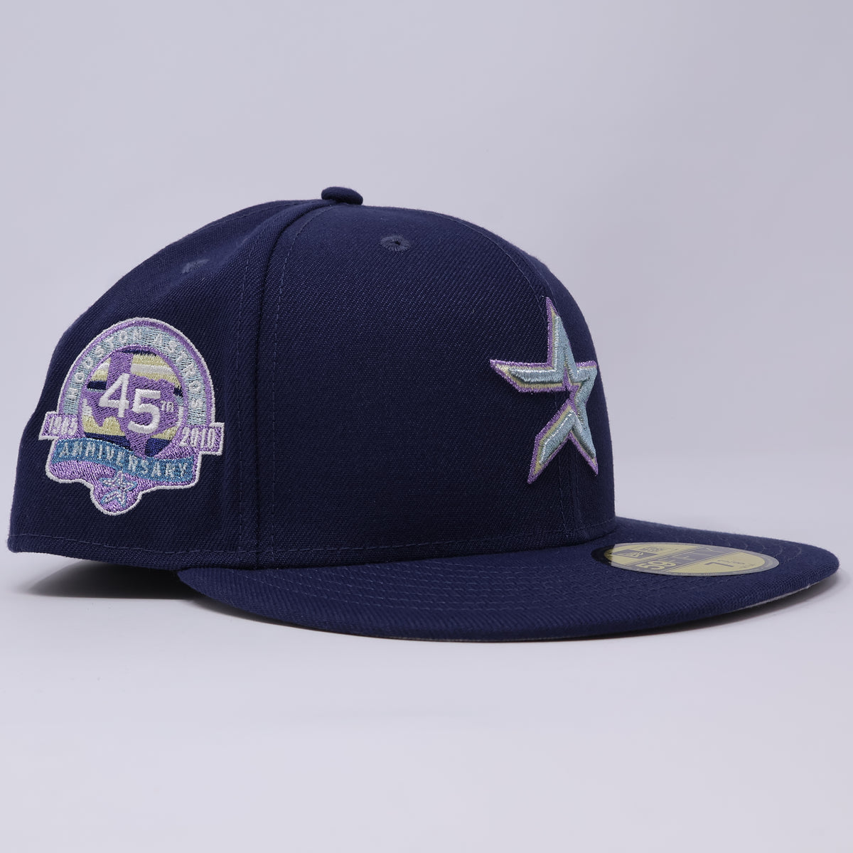NWT 3/8 Navy Houston Astros 45th Anniversary 59FIFTY New Era Fitted Hat Cap