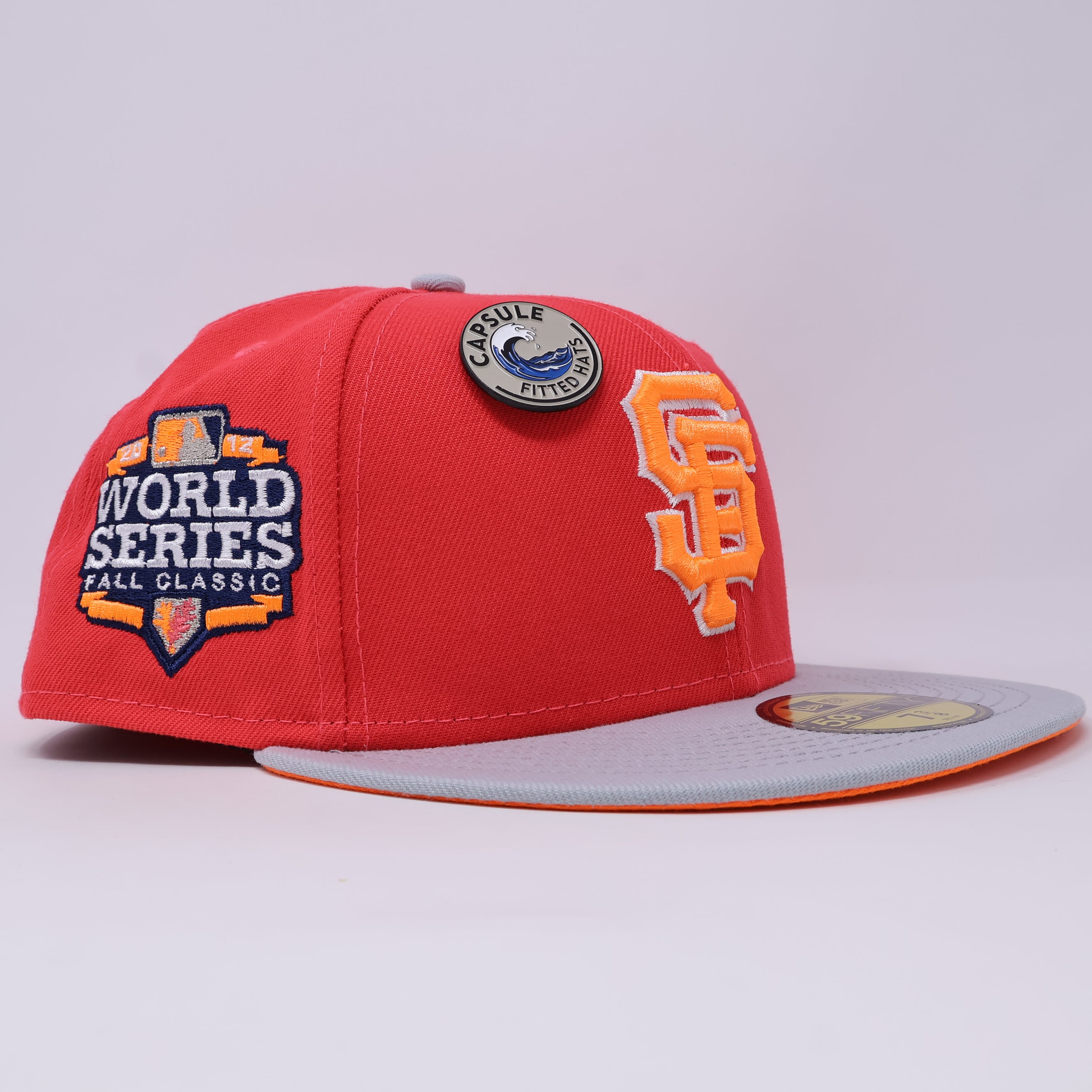 NWT 3/8 Pink San Francisco Giants 2012 World Series 59FIFTY New Era Fitted Hat Cap