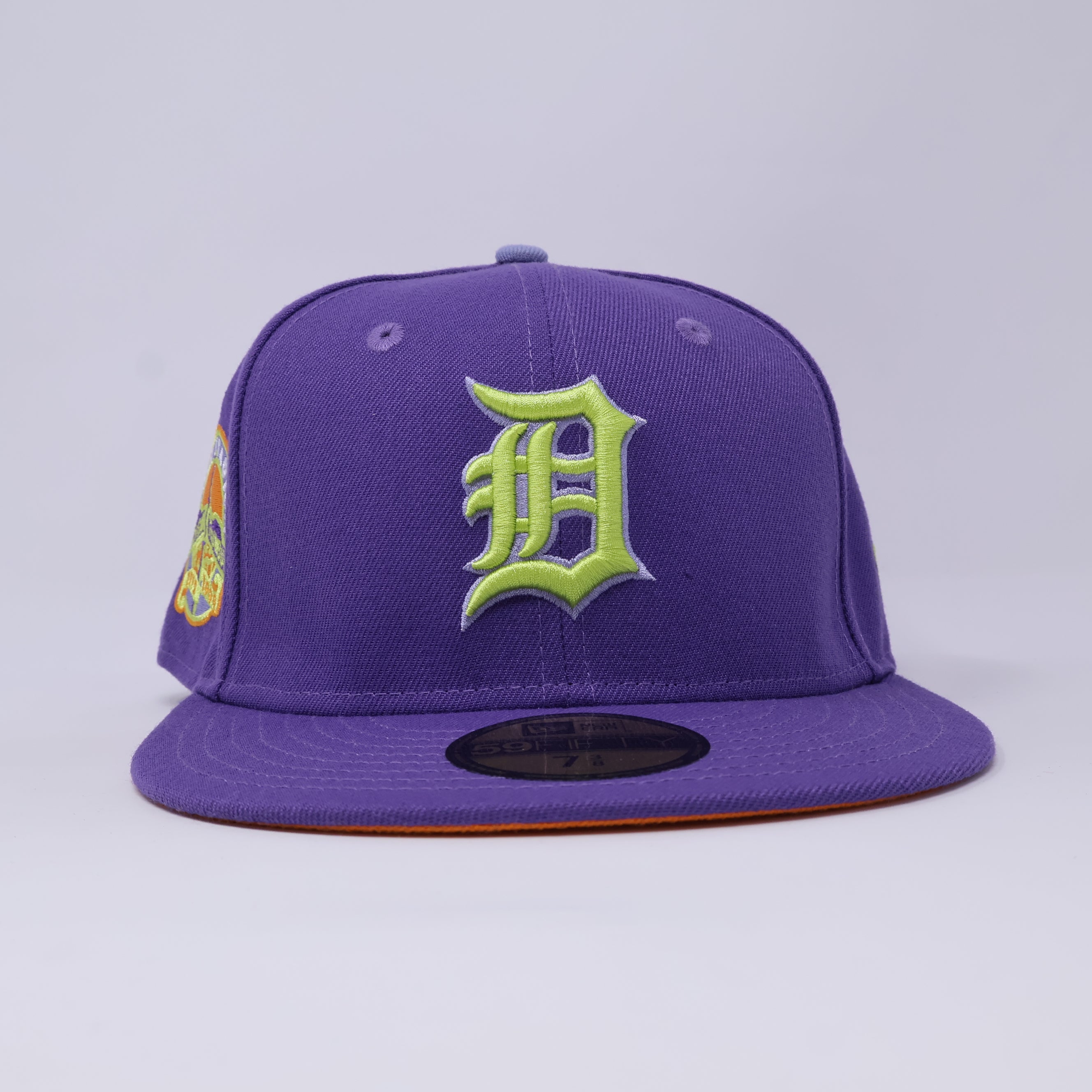 NWT 3/8 Purple Detroit Tigers Michigan Trumbull 59FIFTY New Era Fitted Hat Cap