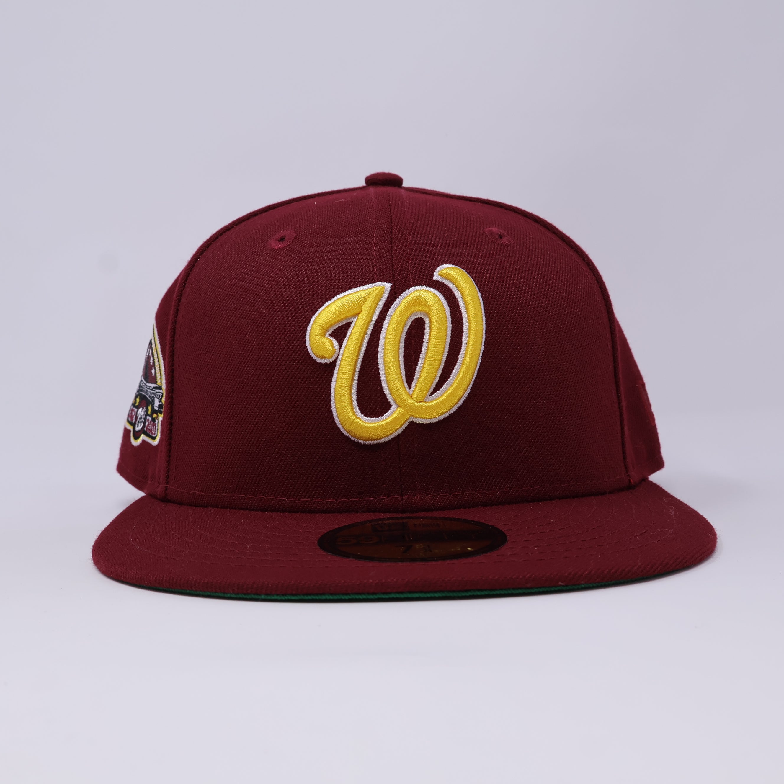 NWT 3/8 Maroon Washington Nationals Kennedy Memorial 59FIFTY New Era Fitted Hat Cap
