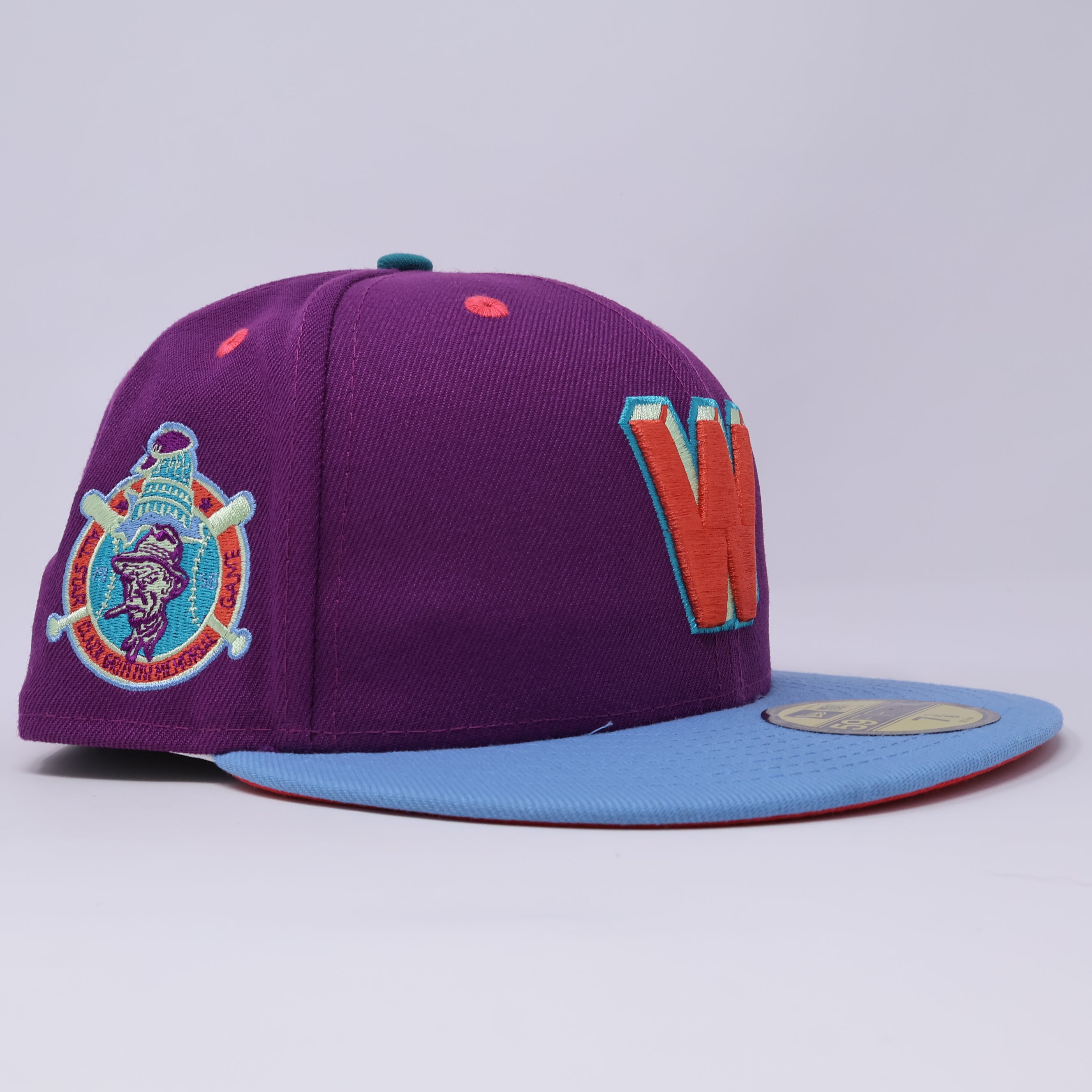 NWT 3/8 Purple Washington Nationals All Star Game 59fifty New Era Fitted Hat Cap
