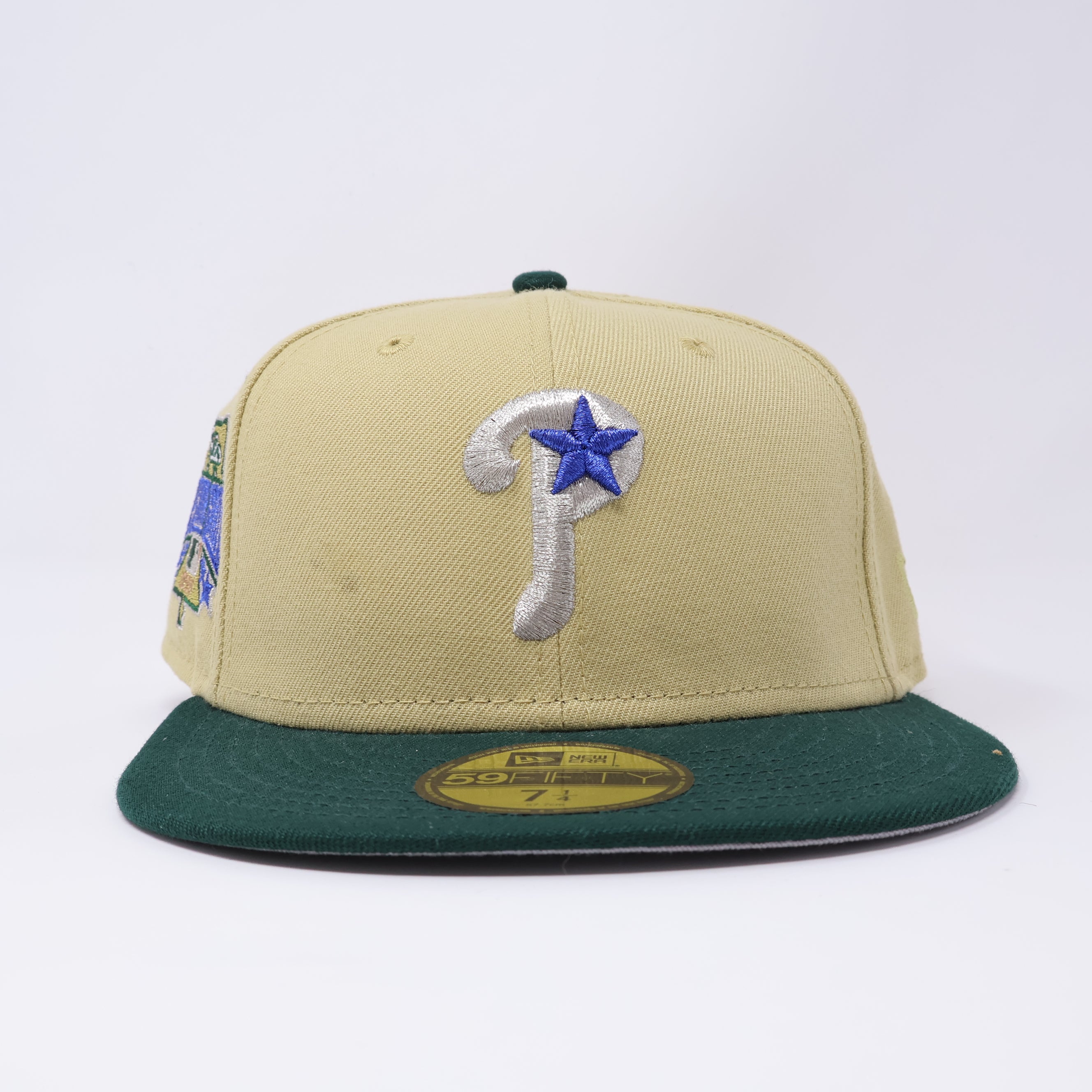 NWT 1/4 Khaki Philadelphia Phillies 1996 All Star Game 59fifty New Era Fitted Hat Cap