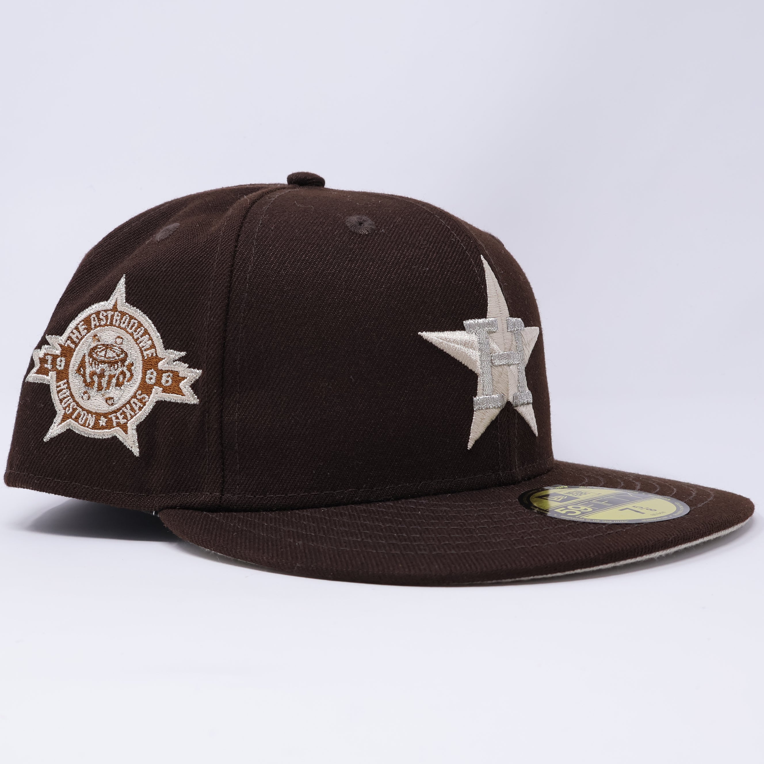 NWT 5/8 Brown Houston Astros 1986 All Star Game 59fifty New Era Fitted Hat Cap