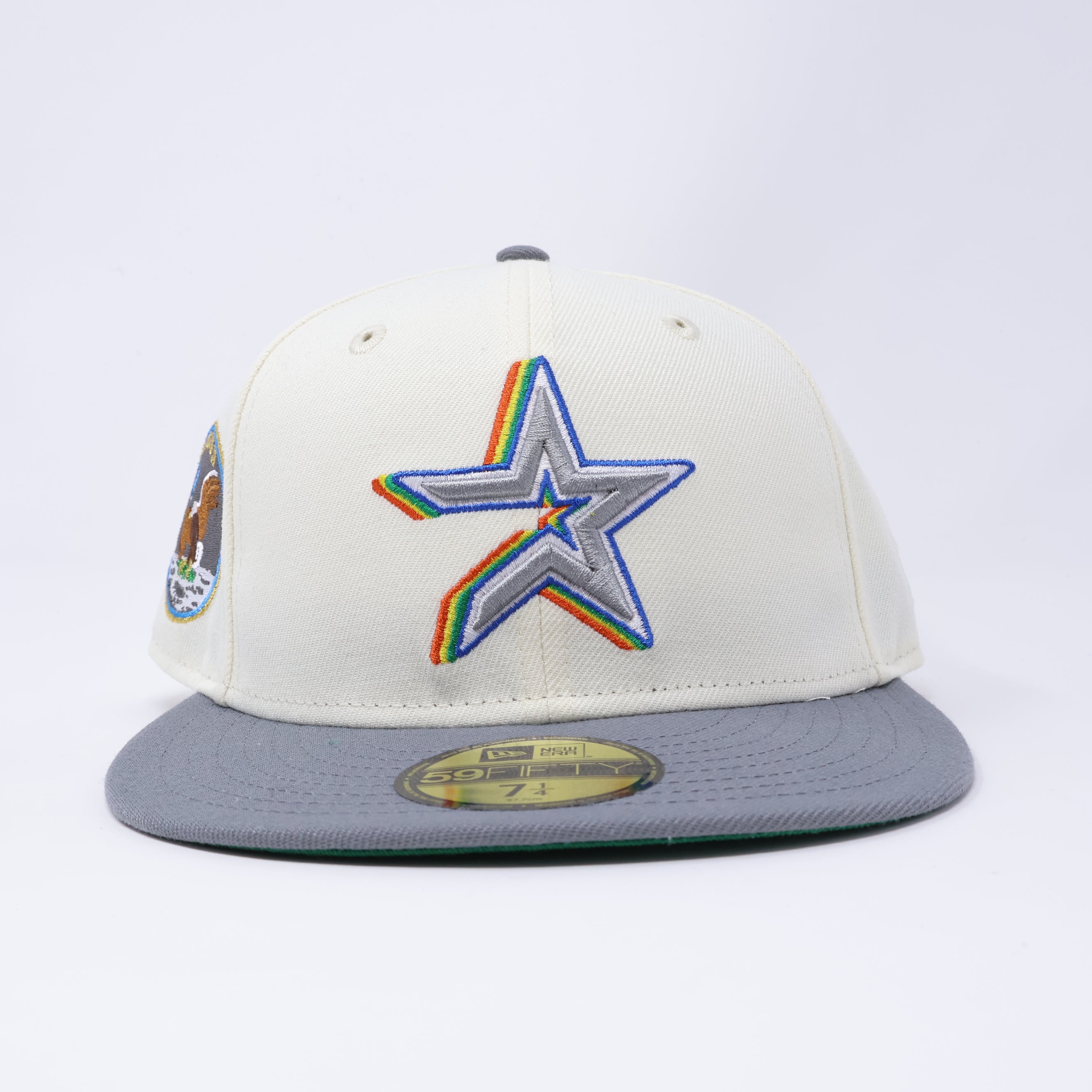 NWT 1/4 Chrome Houston Astros Apollo 11 59fifty New Era Fitted Hat Cap
