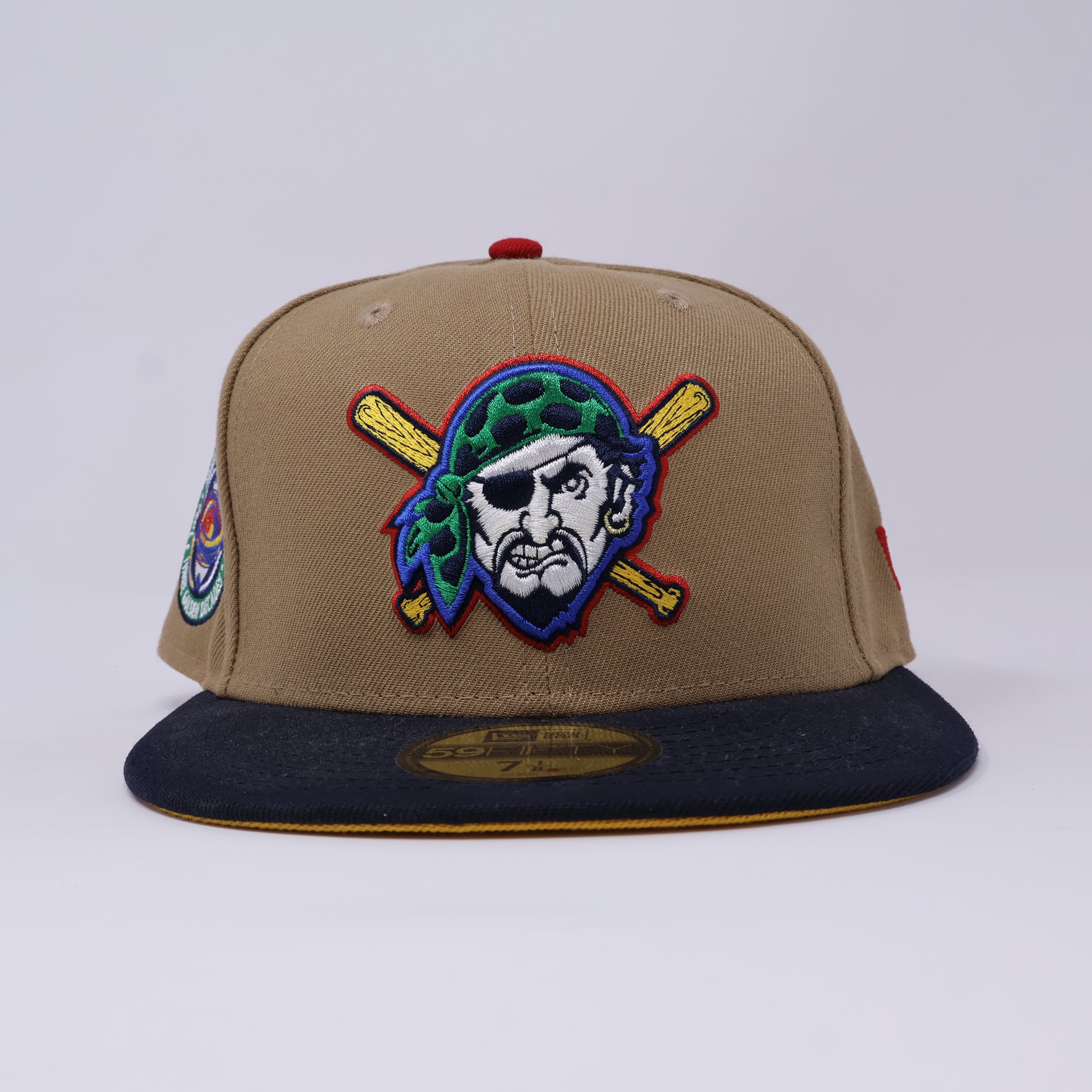 NWT 1/8 Khaki Pittsburgh Pirates Three Rivers Stadium 59fifty New Era Fitted Hat Cap