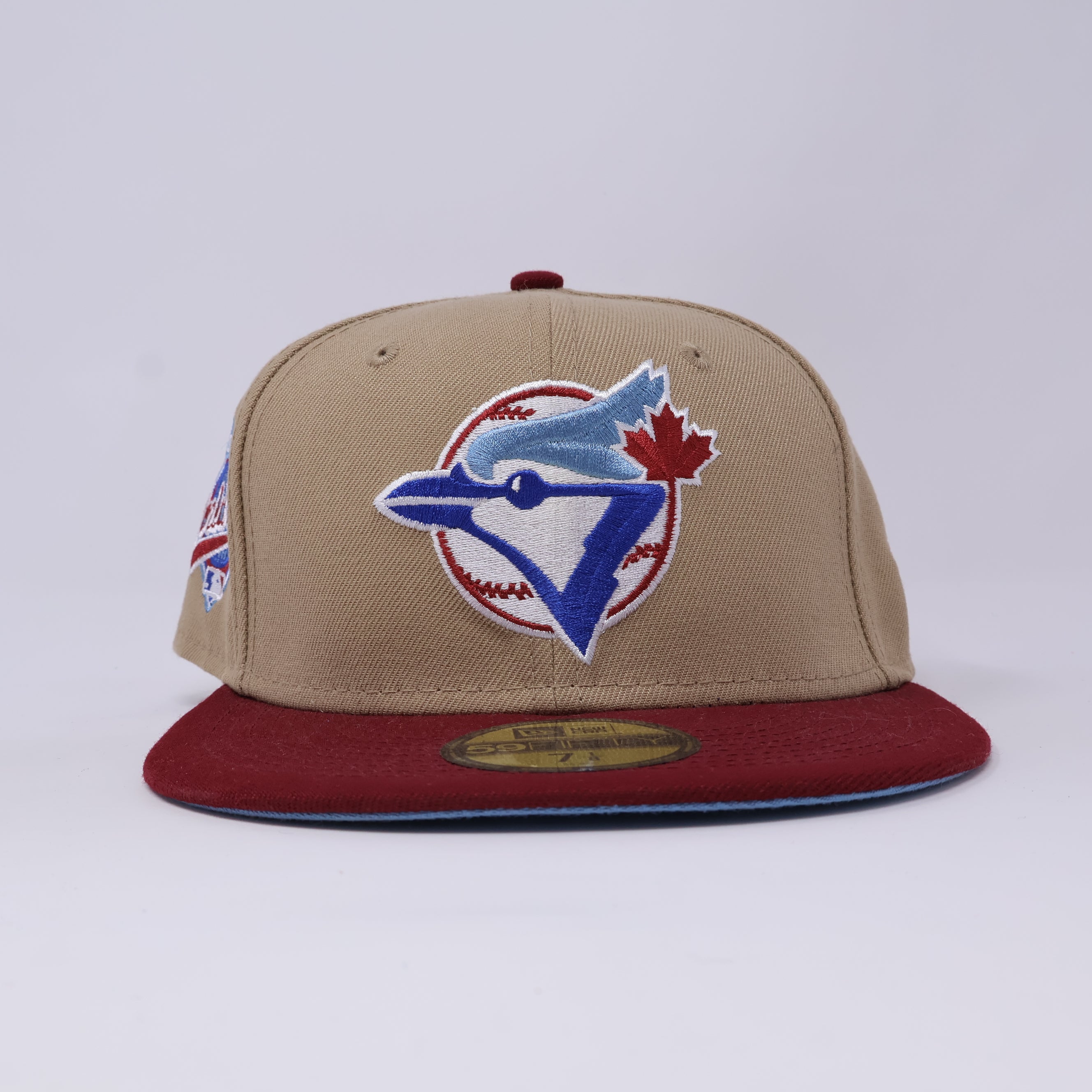 NWT 1/8 Khaki Toronto Blue Jays 1992 World Series 59fifty New Era Fitted Hat Cap