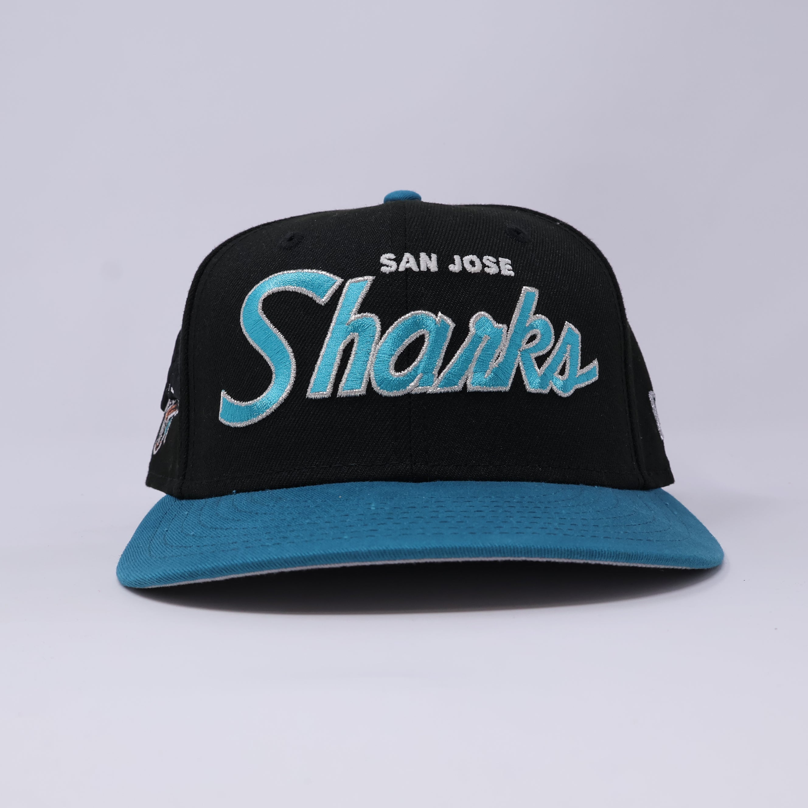 USED 1/8 Black San Jose Sharks 59fifty New Era Fitted Hat Cap