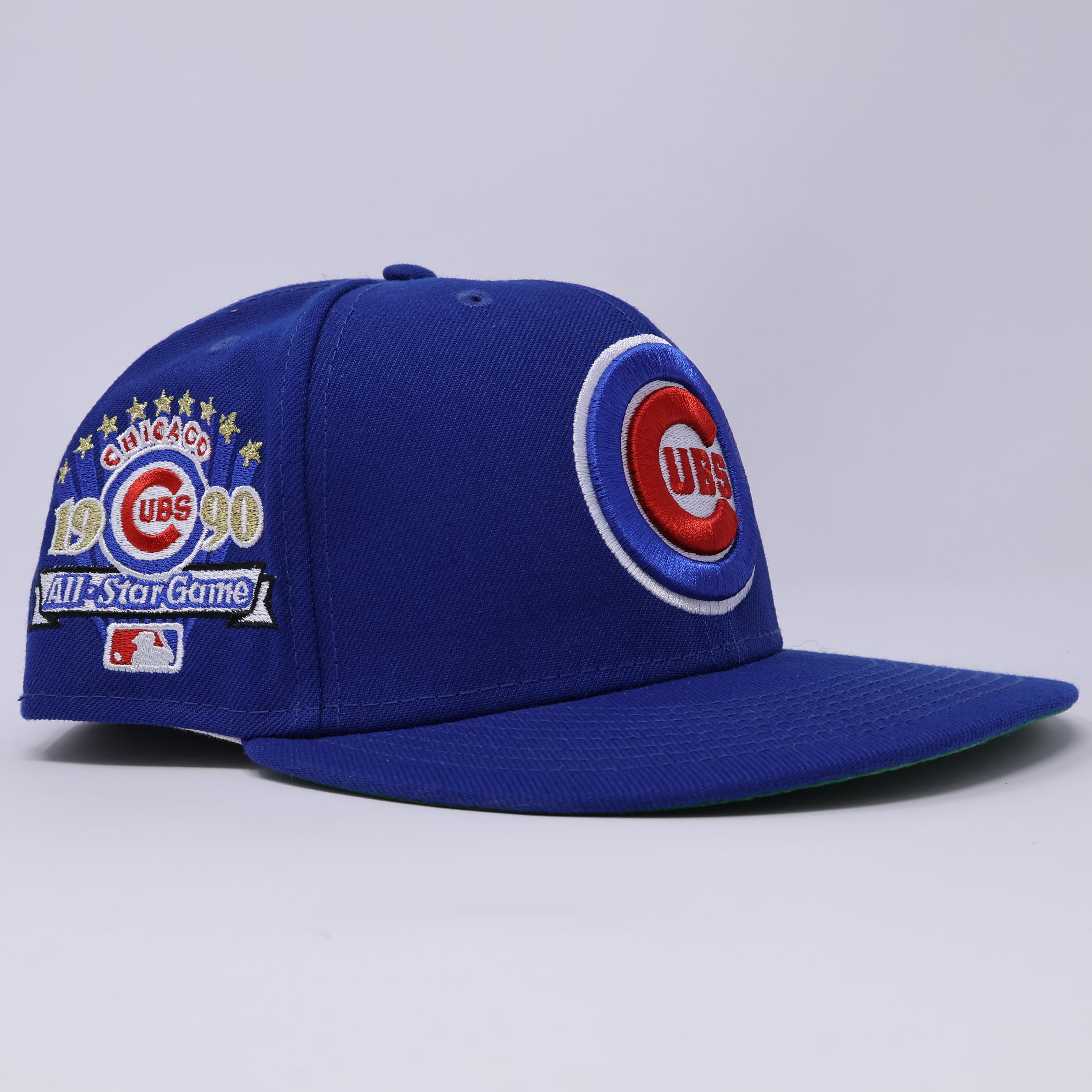 USED 1/8 Blue Chicago Cubs 1990 All Star Game 59fifty New Era Fitted Hat Cap