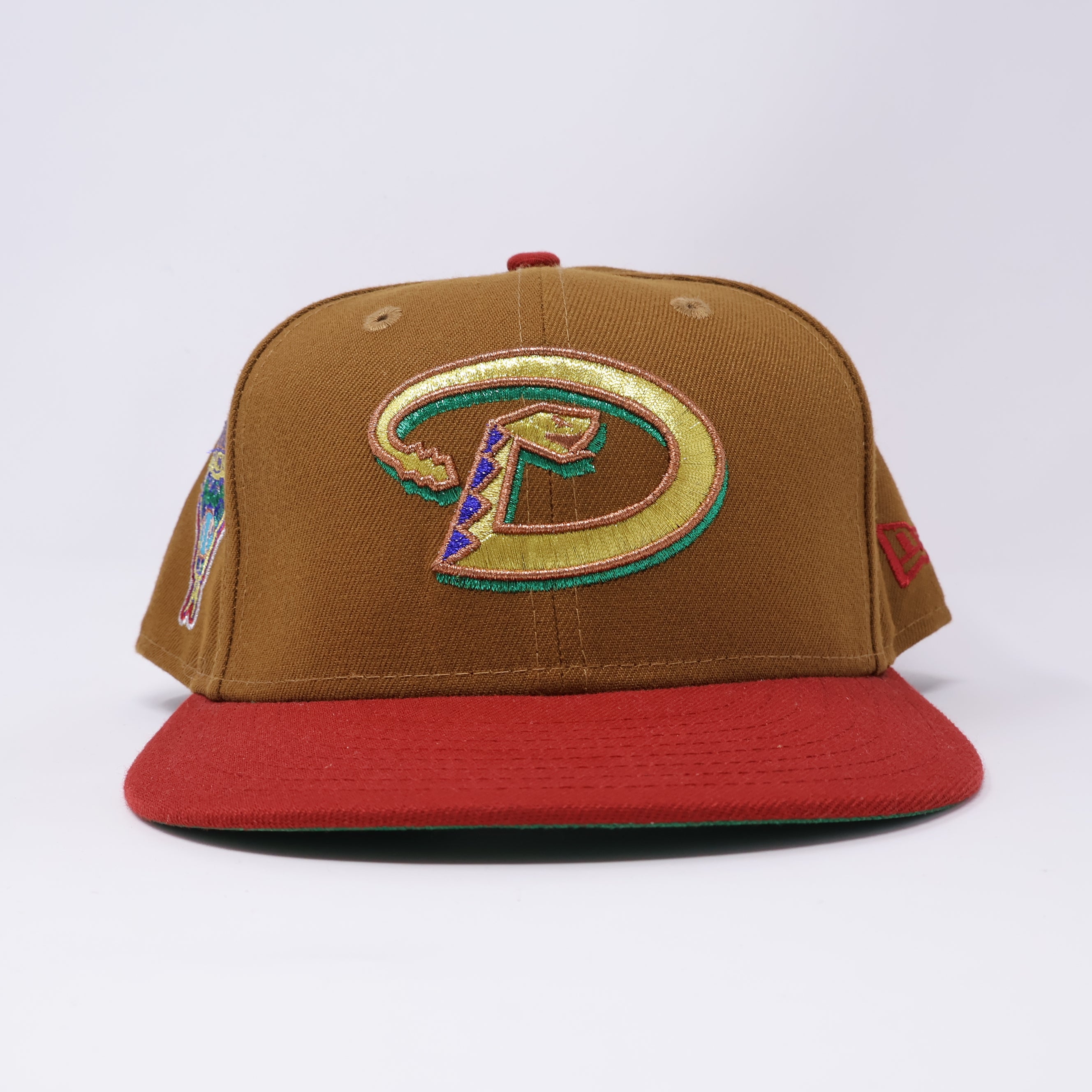 USED 7/8 Brown Arizona Diamondbacks 1998 Inaugural Season 59FIFTY New Era Fitted Hat