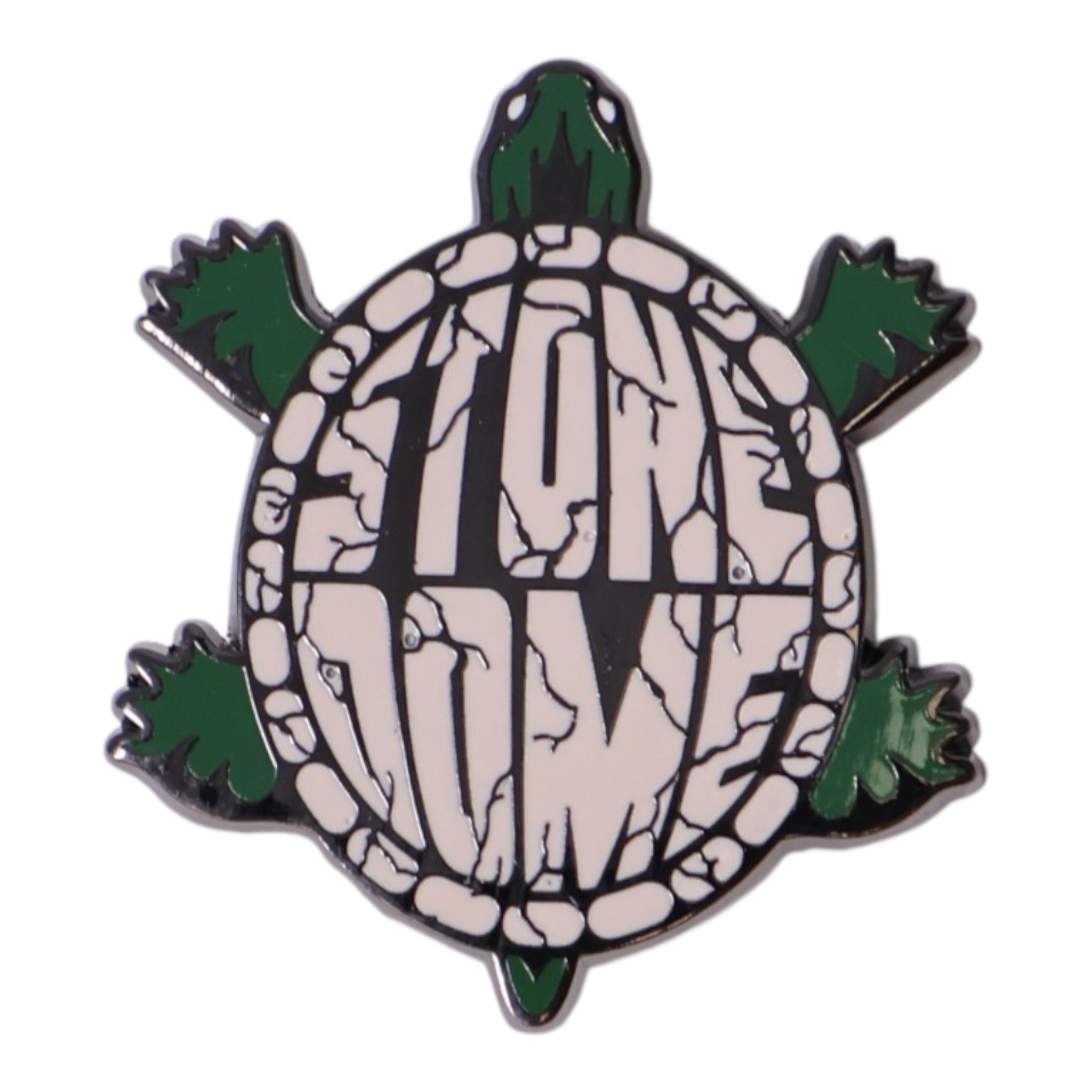Hatclub Green White Stone Turtle Graphic Pin