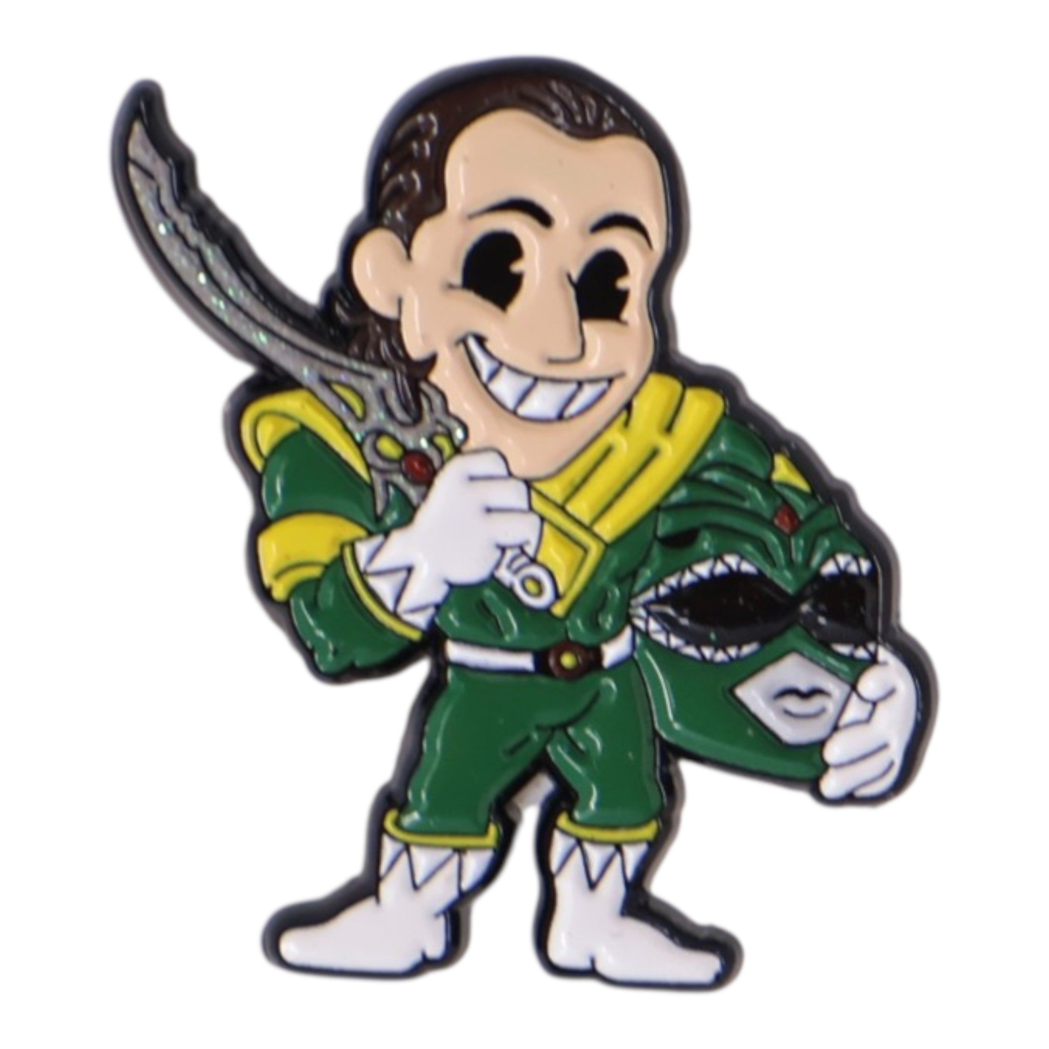 Green Ranger Mighty Morphin Power Rangers Graphic Pin