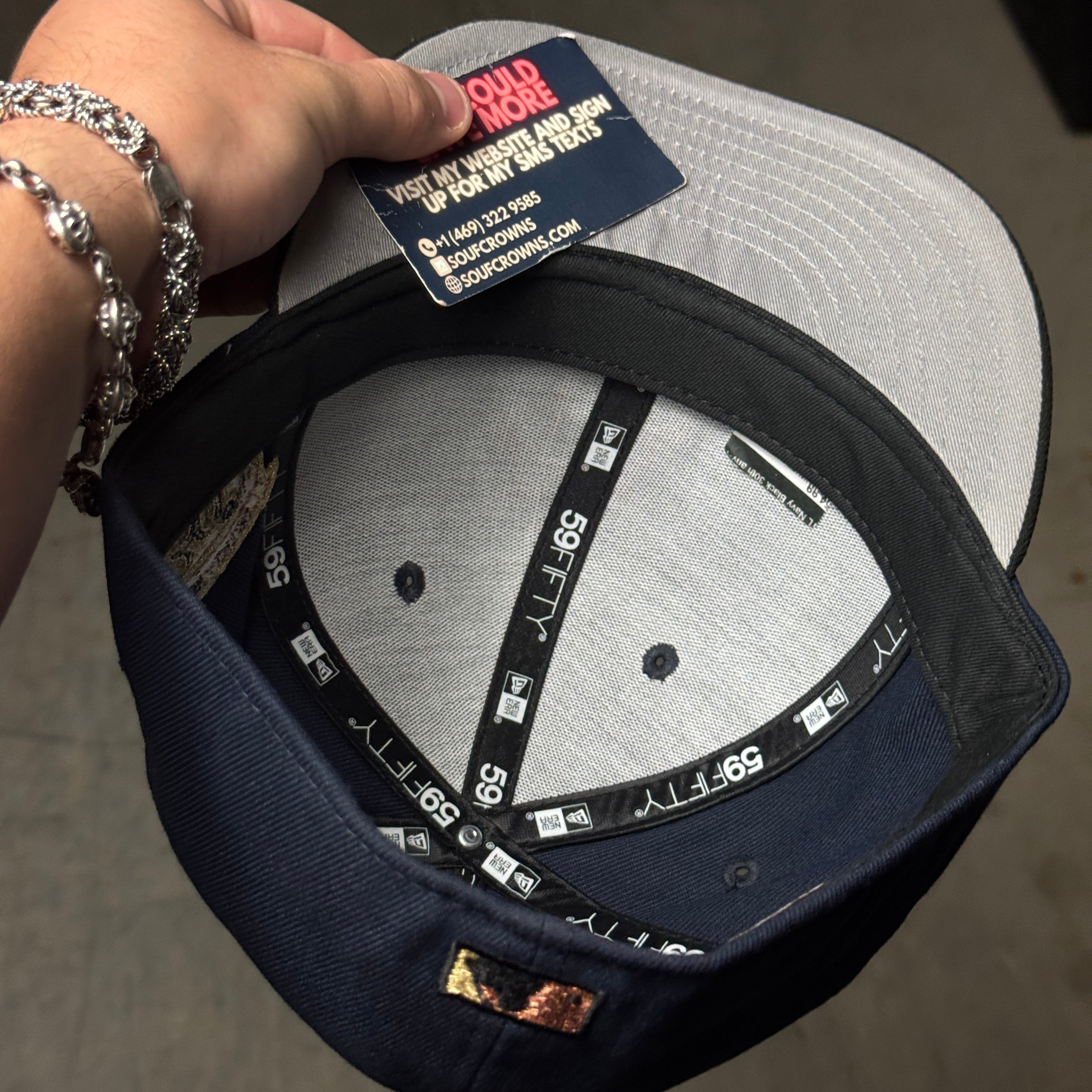 USED 1/2 Navy St. Louis Cardinals 30th Anniversary 59fifty New Era Fitted Hat Cap