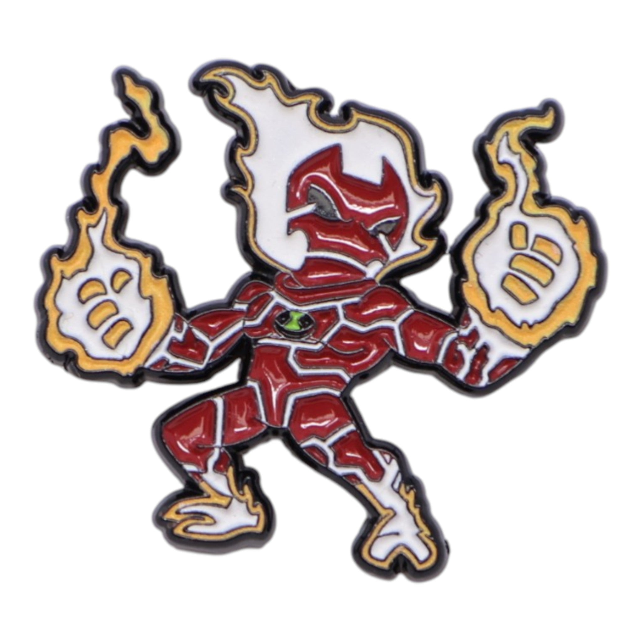 Heatblast Ben 10 Graphic Pin