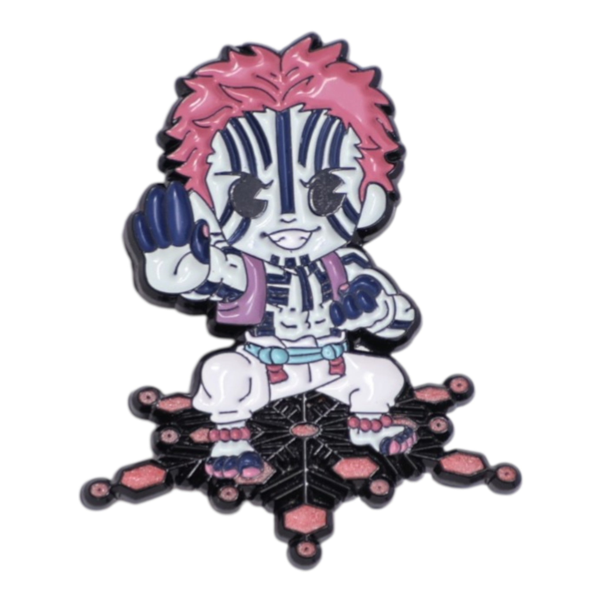 Akaza Demon Slayer Graphic Pin