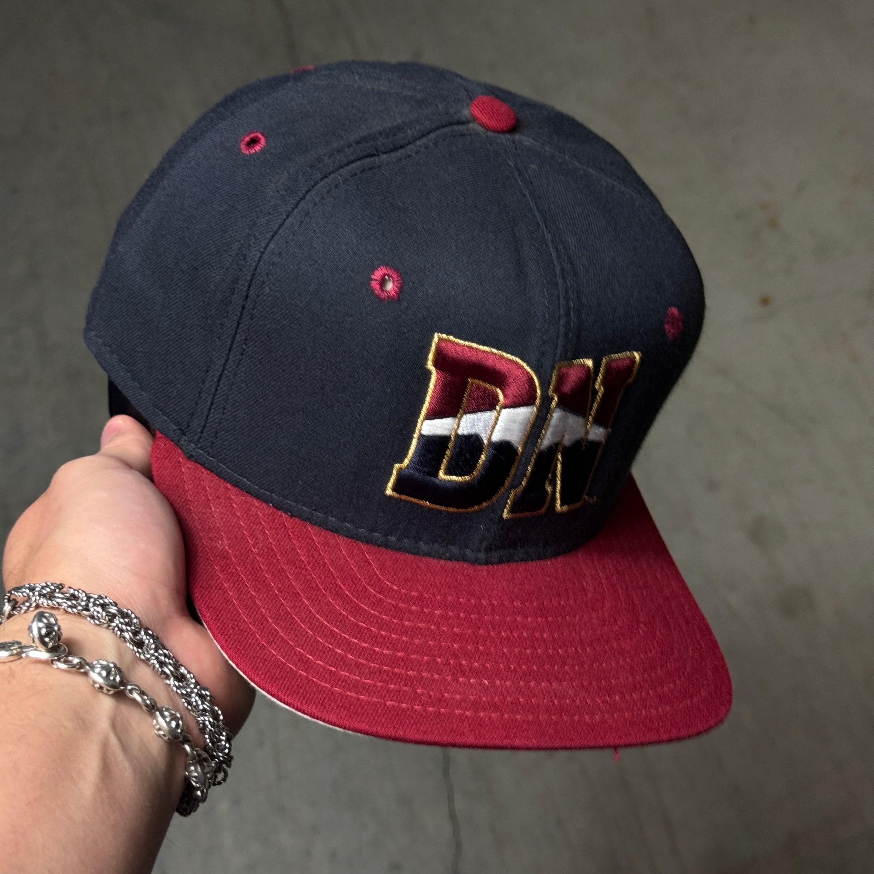 USED Vintage Pro Model Navy Denver Nuggets 9Fifty New Era Snapback Hat Cap