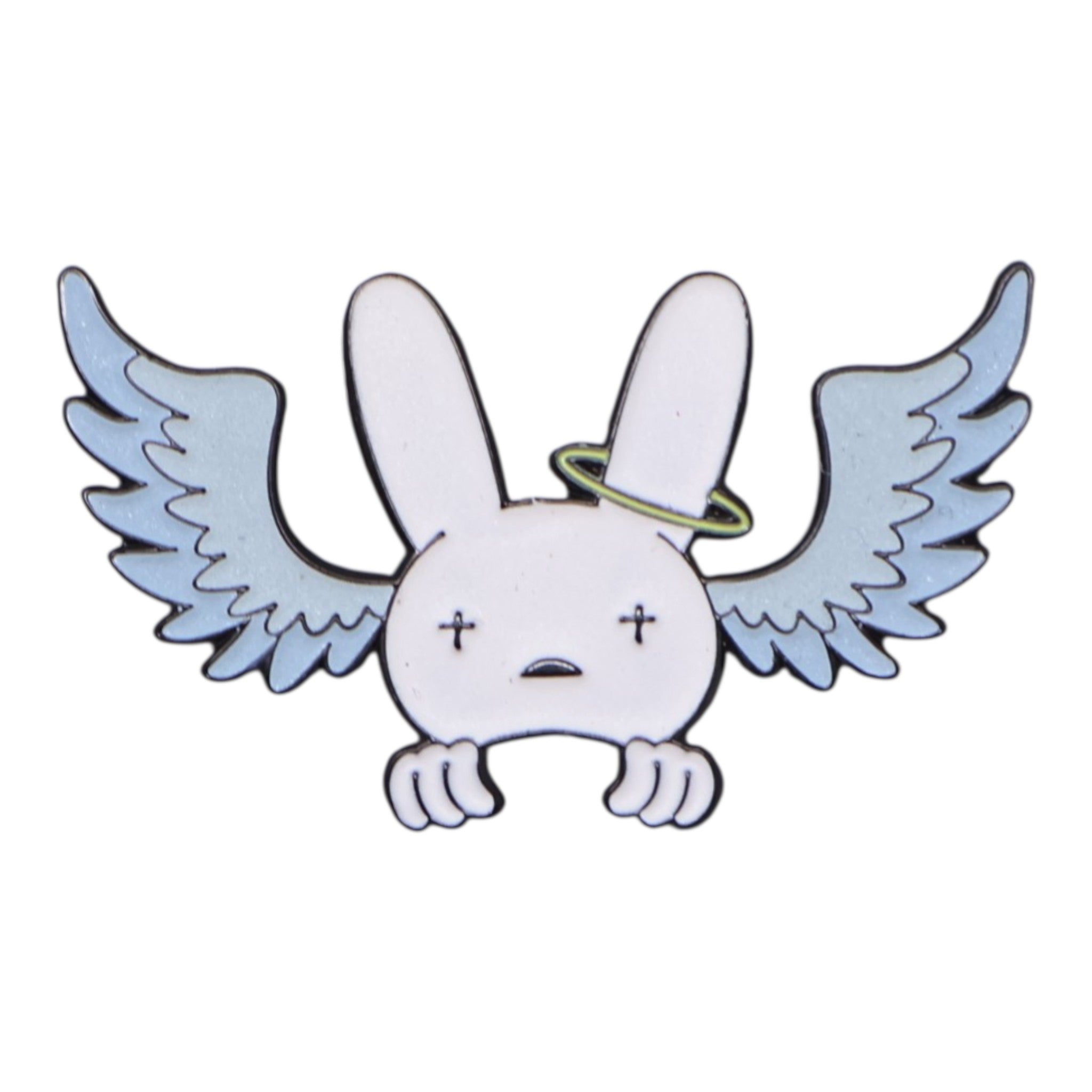 Winged Bunny Peeker Pin