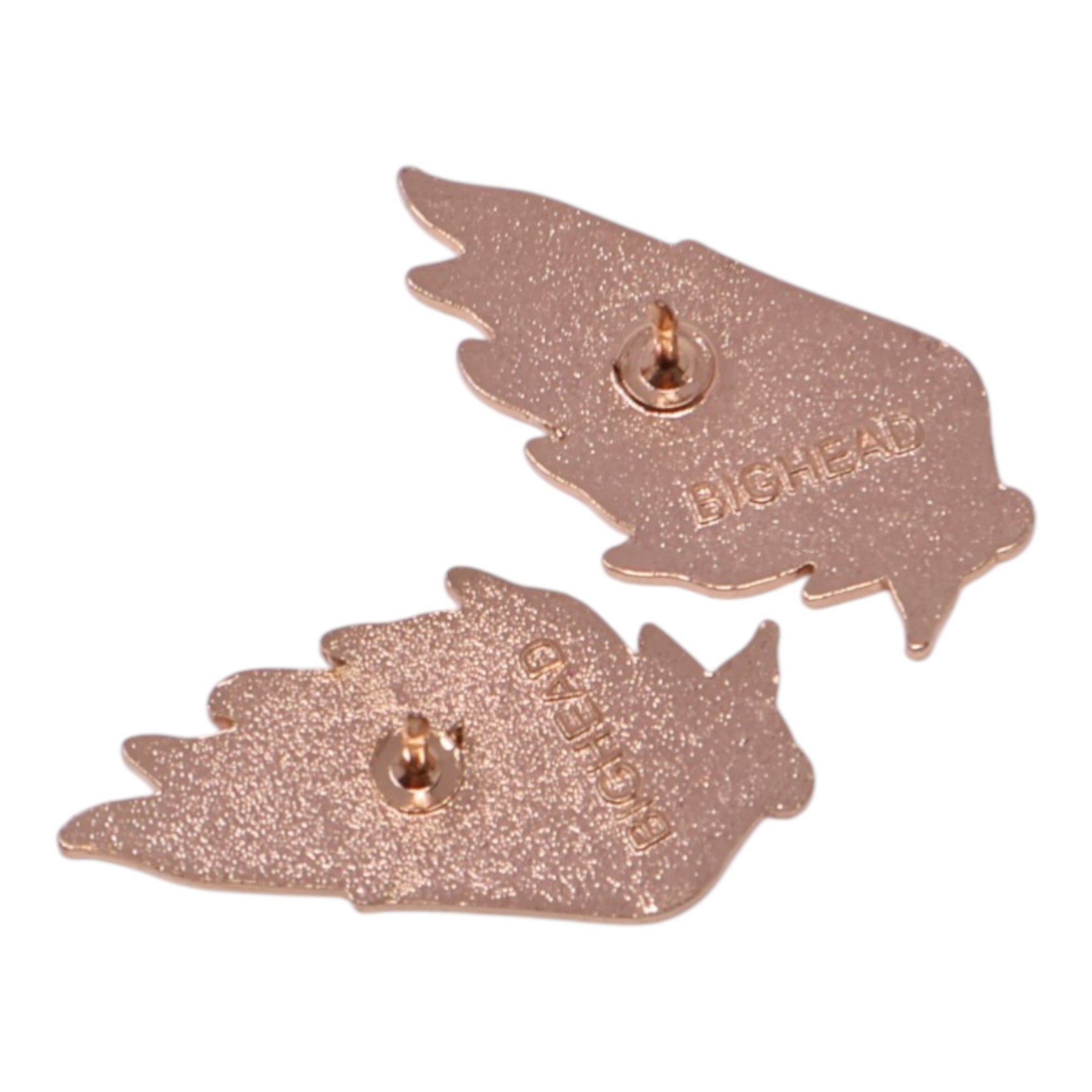 2-Piece Pink Wings Graphic Pin