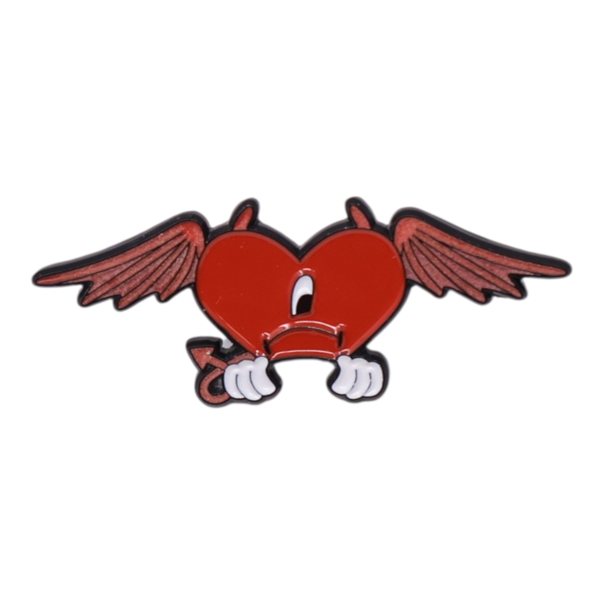 Devil Heart Wings Peeker Pin