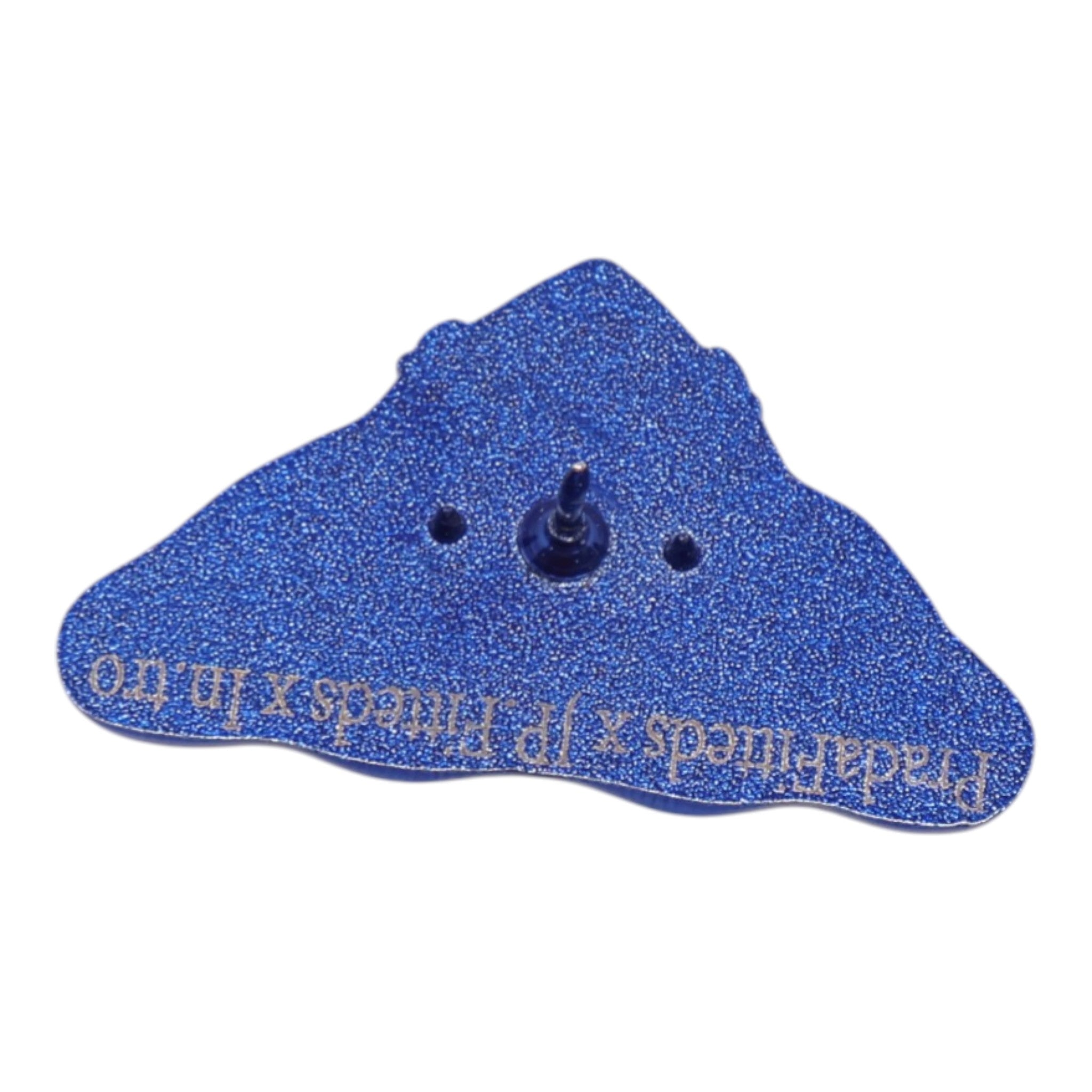 Blue Designer-Inspired Dragon Plate Graphic Pin