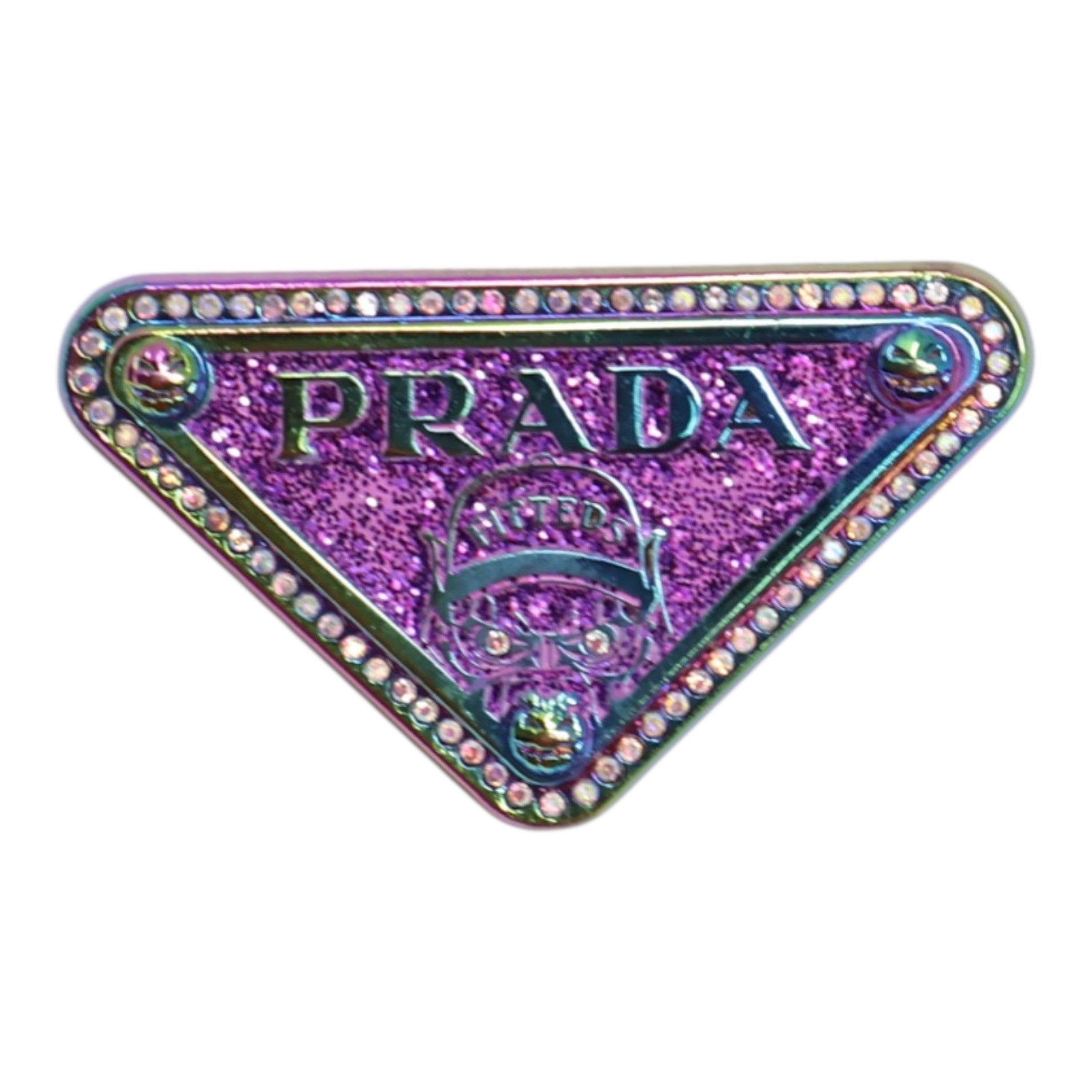Iridescent Designer Triangle Goblin Plate Graphic Pin