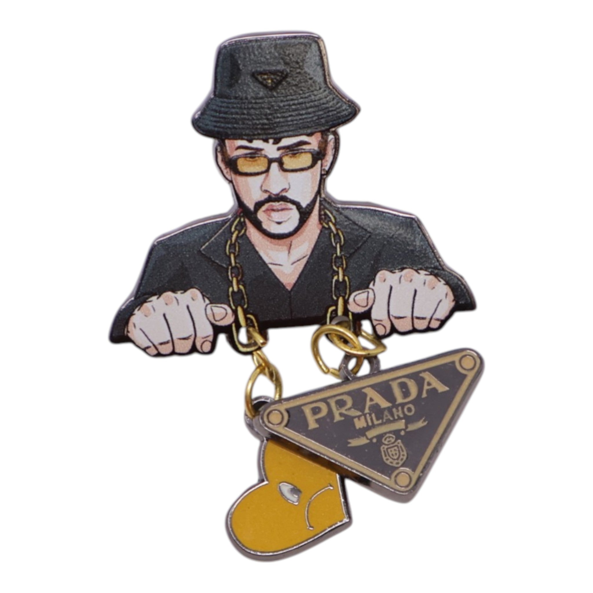 Bad Bunny Designer Outfit Chain Pin