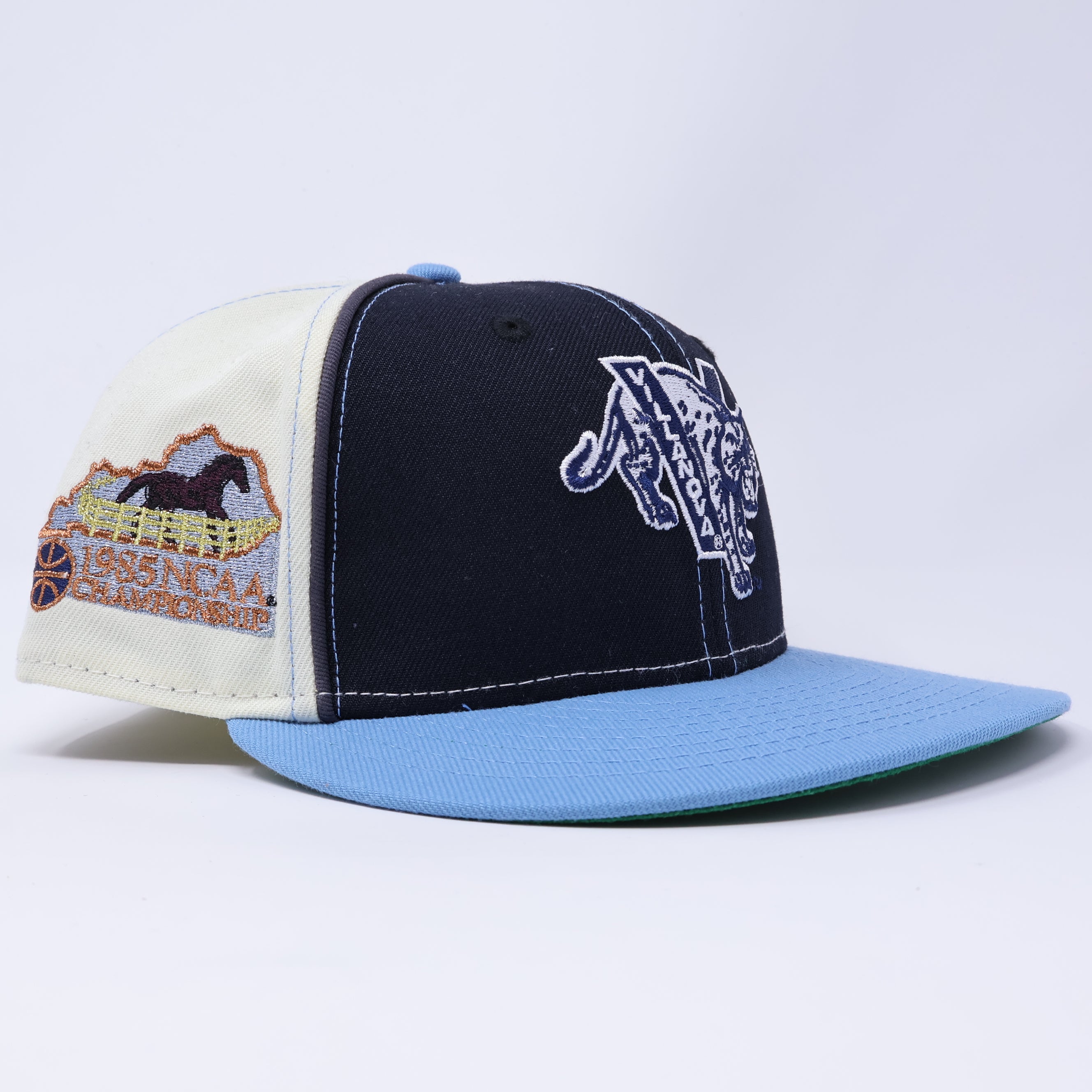USED 1/8 Multicolor Villanova Wildcats 1985 NCAA 59fifty New Era Fitted Hat Cap