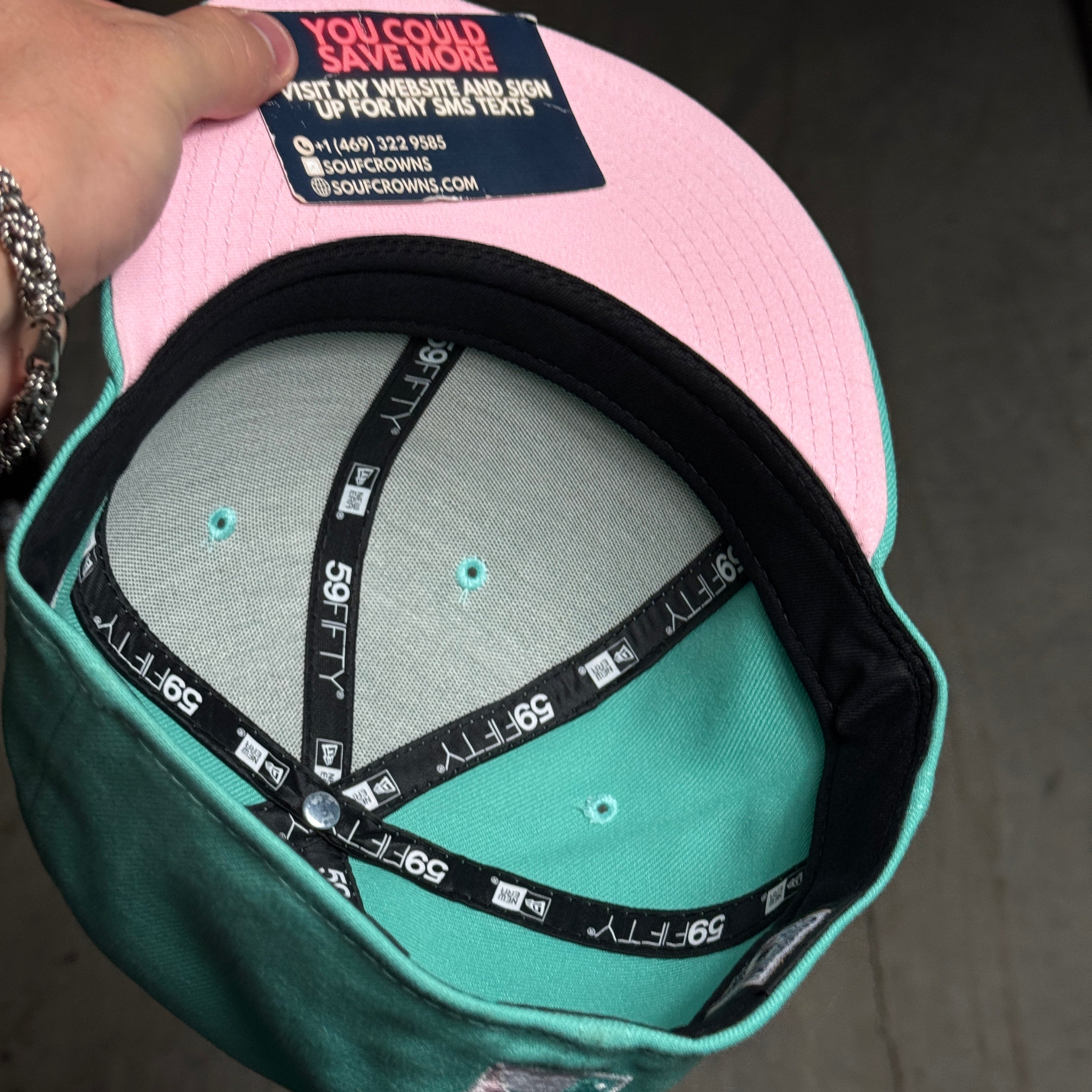 USED 3/8 Blue Houston Astros 50 Years 59fifty New Era Fitted Hat Cap