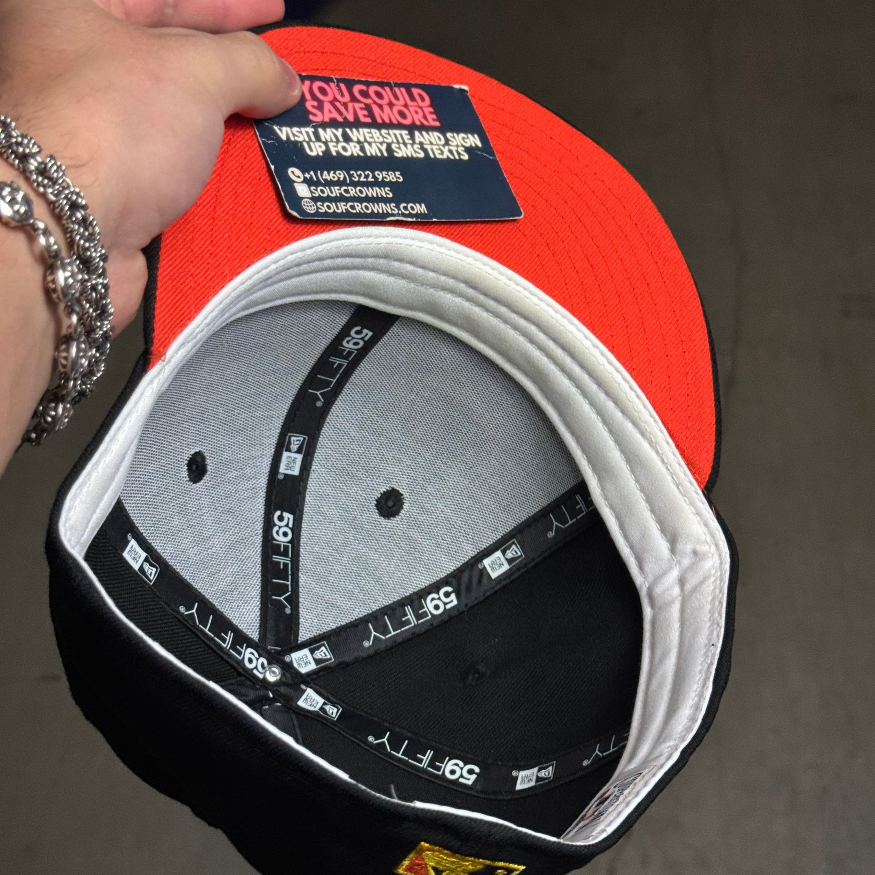 USED 3/8 Black Houston Astros 35 Great Years 59fifty New Era Fitted Hat Cap