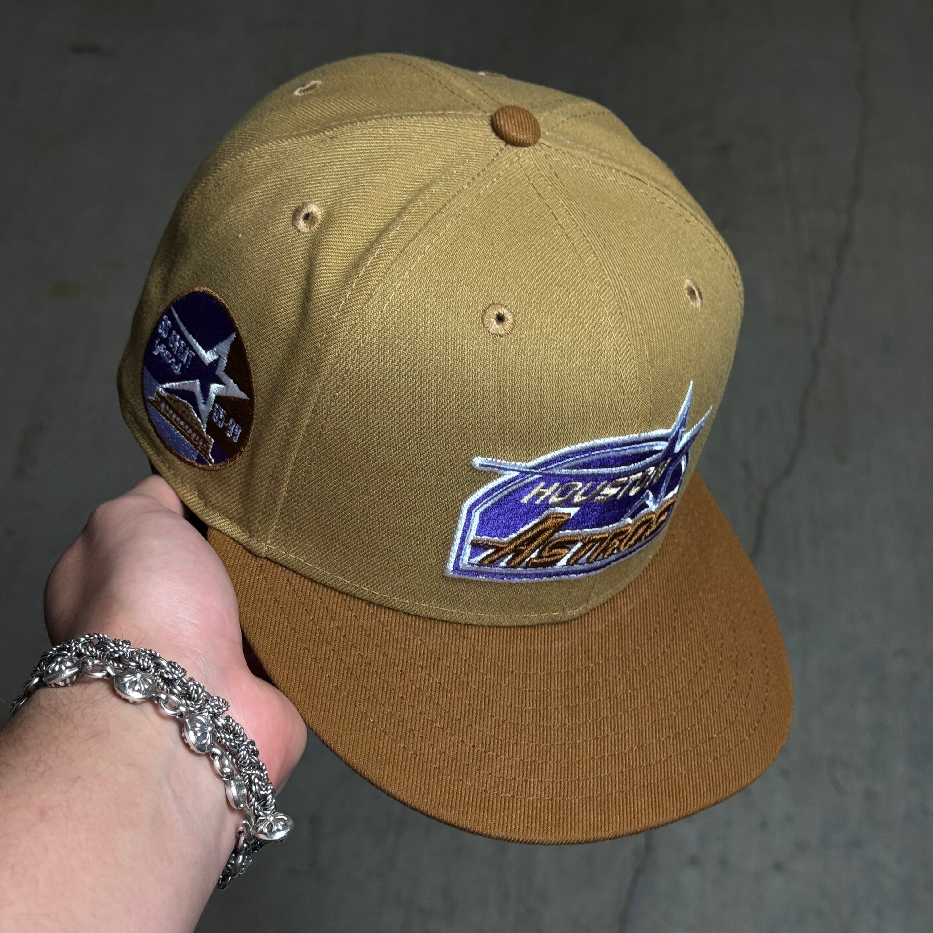 USED 3/8 Brown Houston Astros 35 Great Years 59fifty New Era Fitted Hat Cap