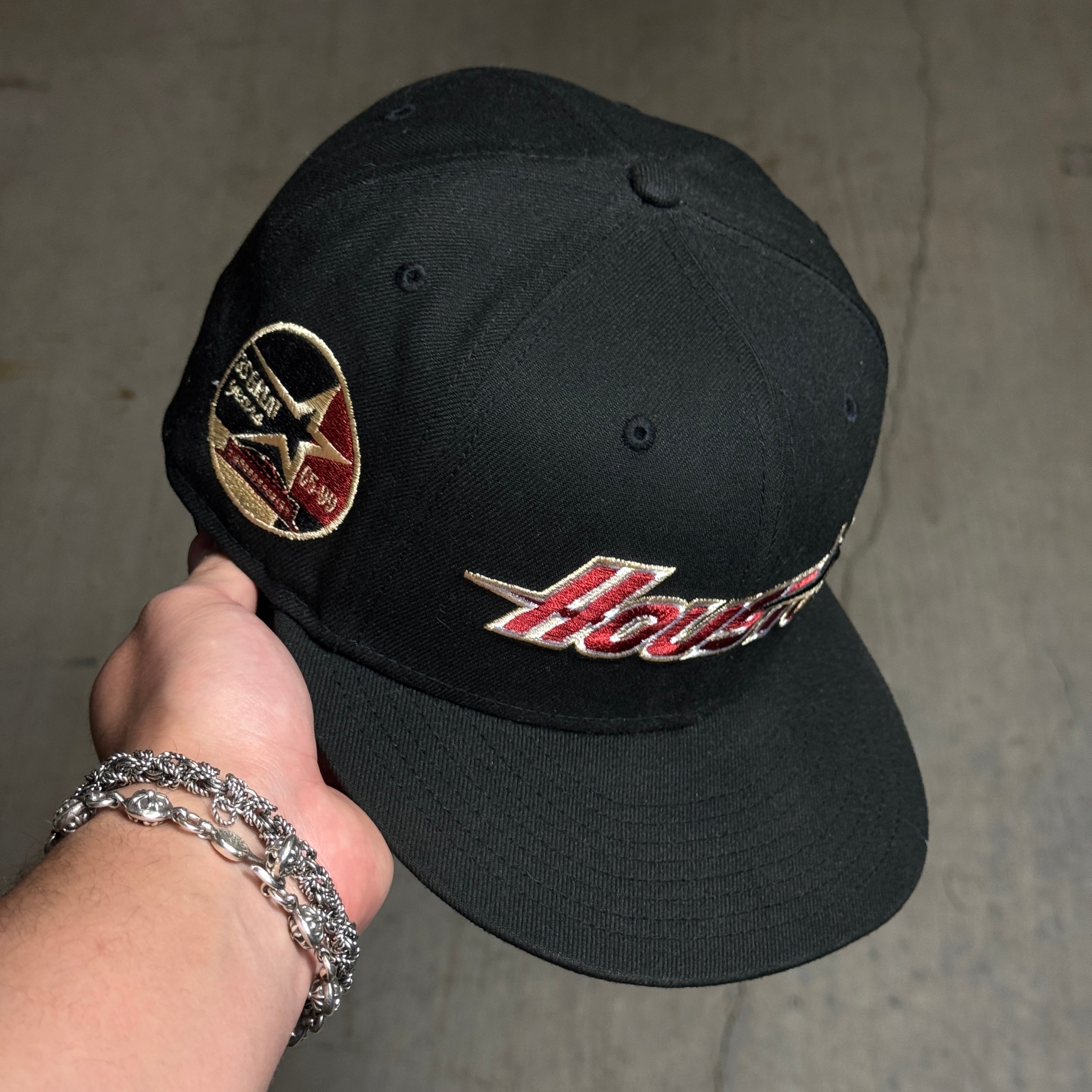 USED 3/8 Black Houston Astros 35 Great Years 59fifty New Era Fitted Hat Cap