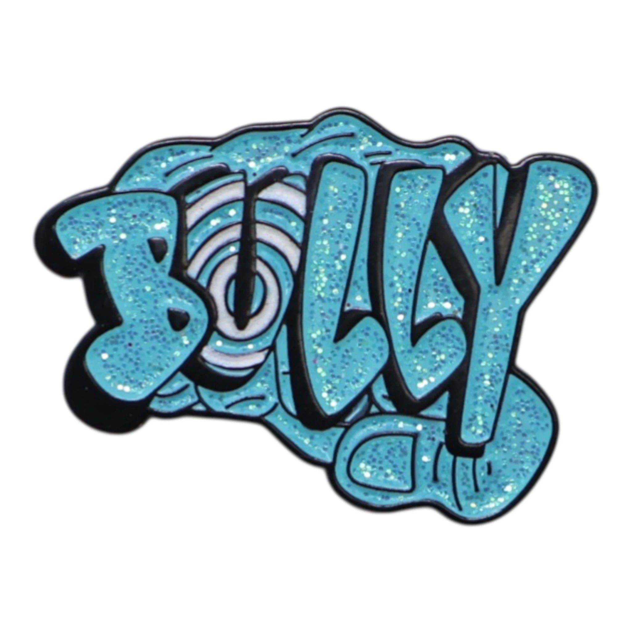 BULLY Cyan Graphic Pin
