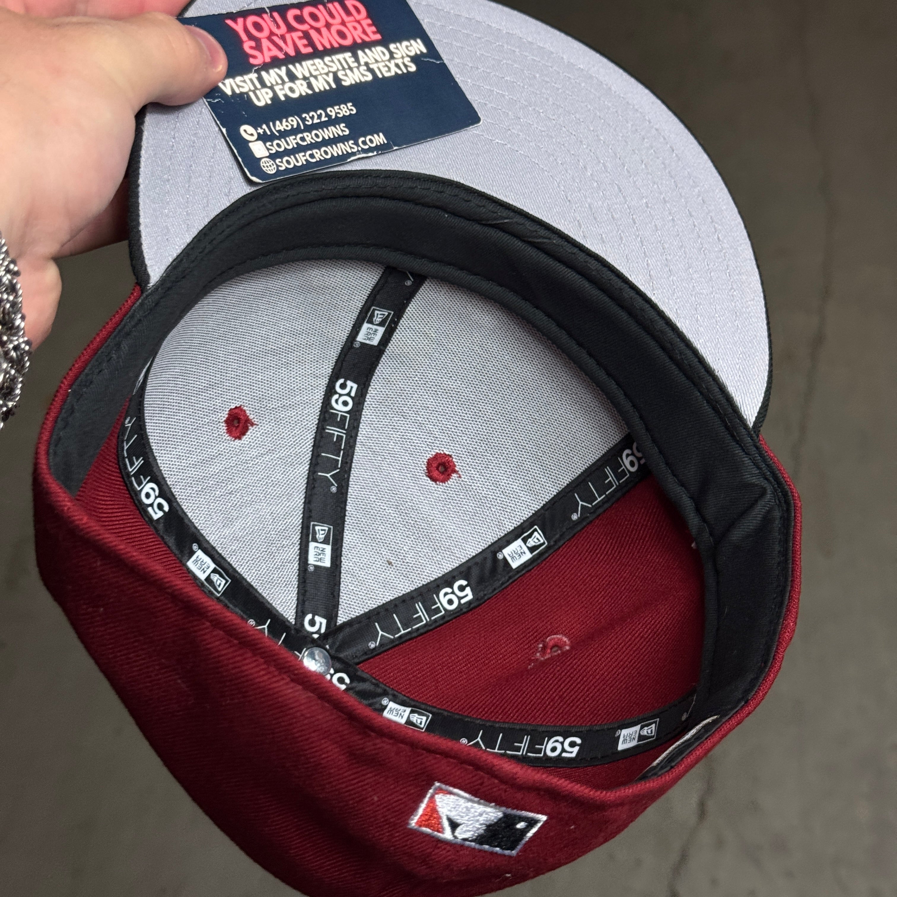 USED 3/8 Brick Red Houston Astros 2004 All Star Game 59fifty New Era Fitted Hat Cap
