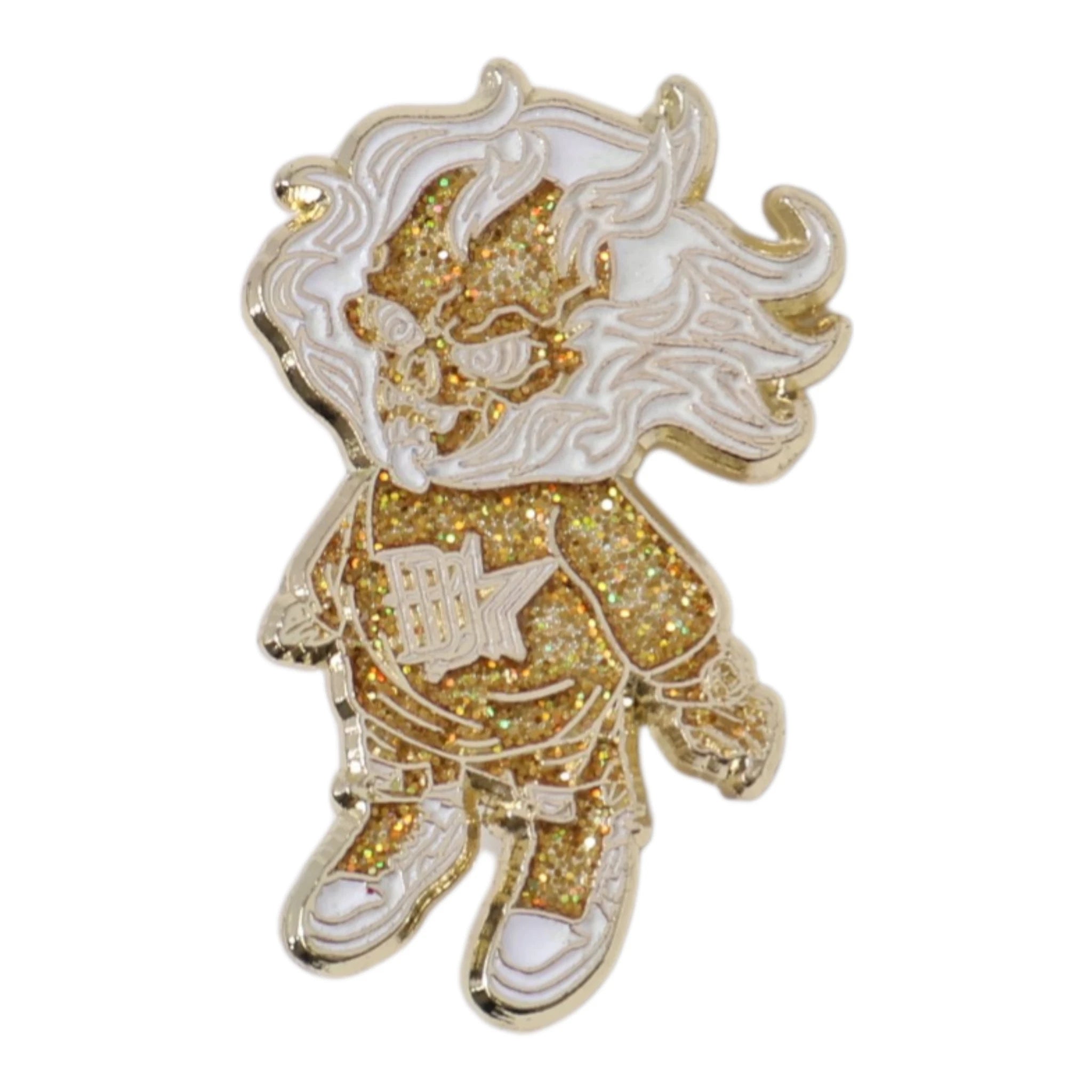 Ghost Rider Skeleton Gold/White Graphic Pin