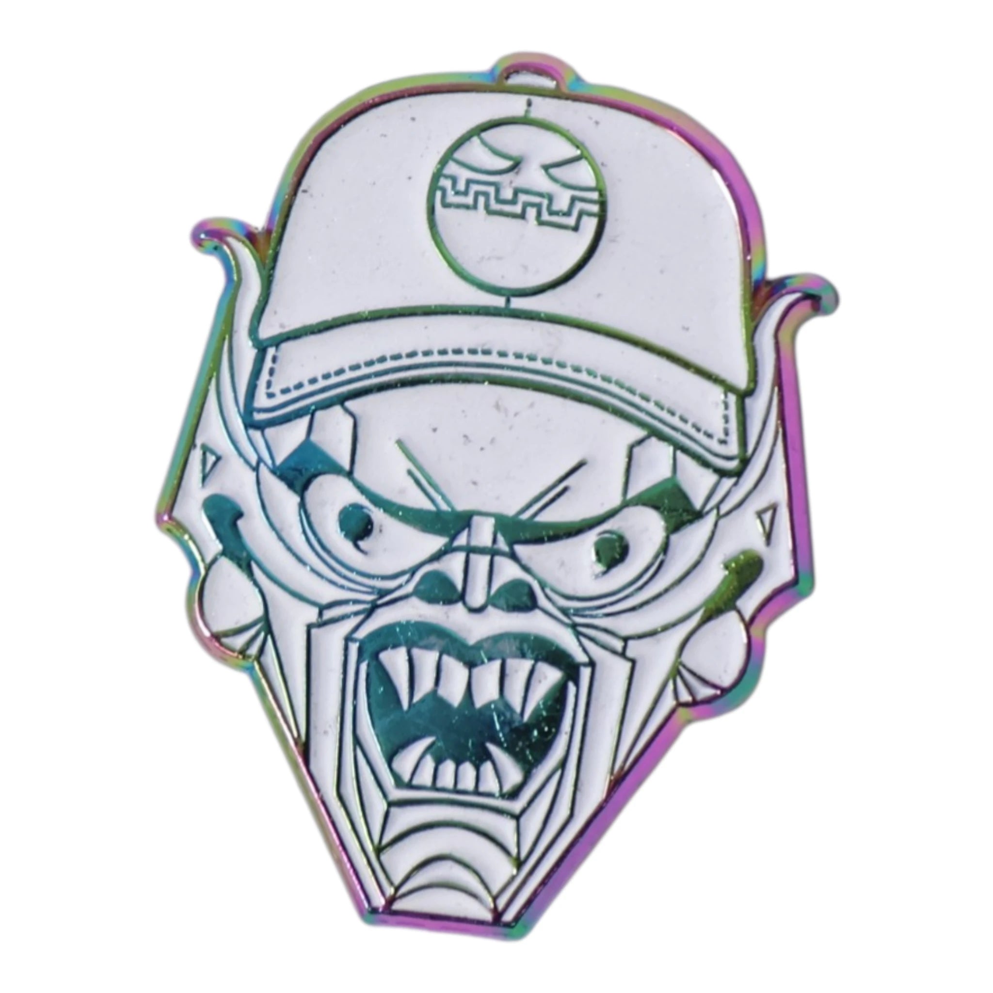White/Irisdescent Plating Goblin Graphic Pin