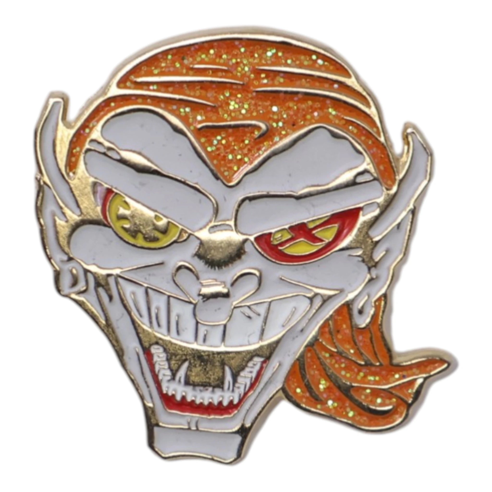 Goblin Casette Tape Orange Bandana Graphic Pin