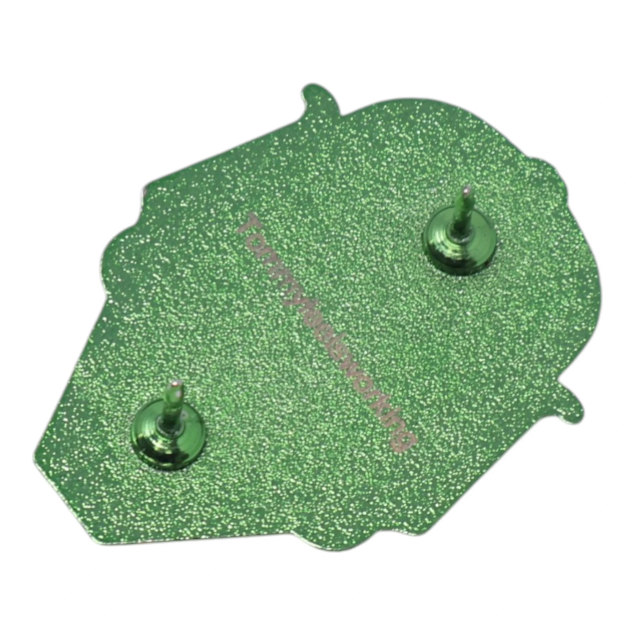 Green Plating Goblin Graphic Pin