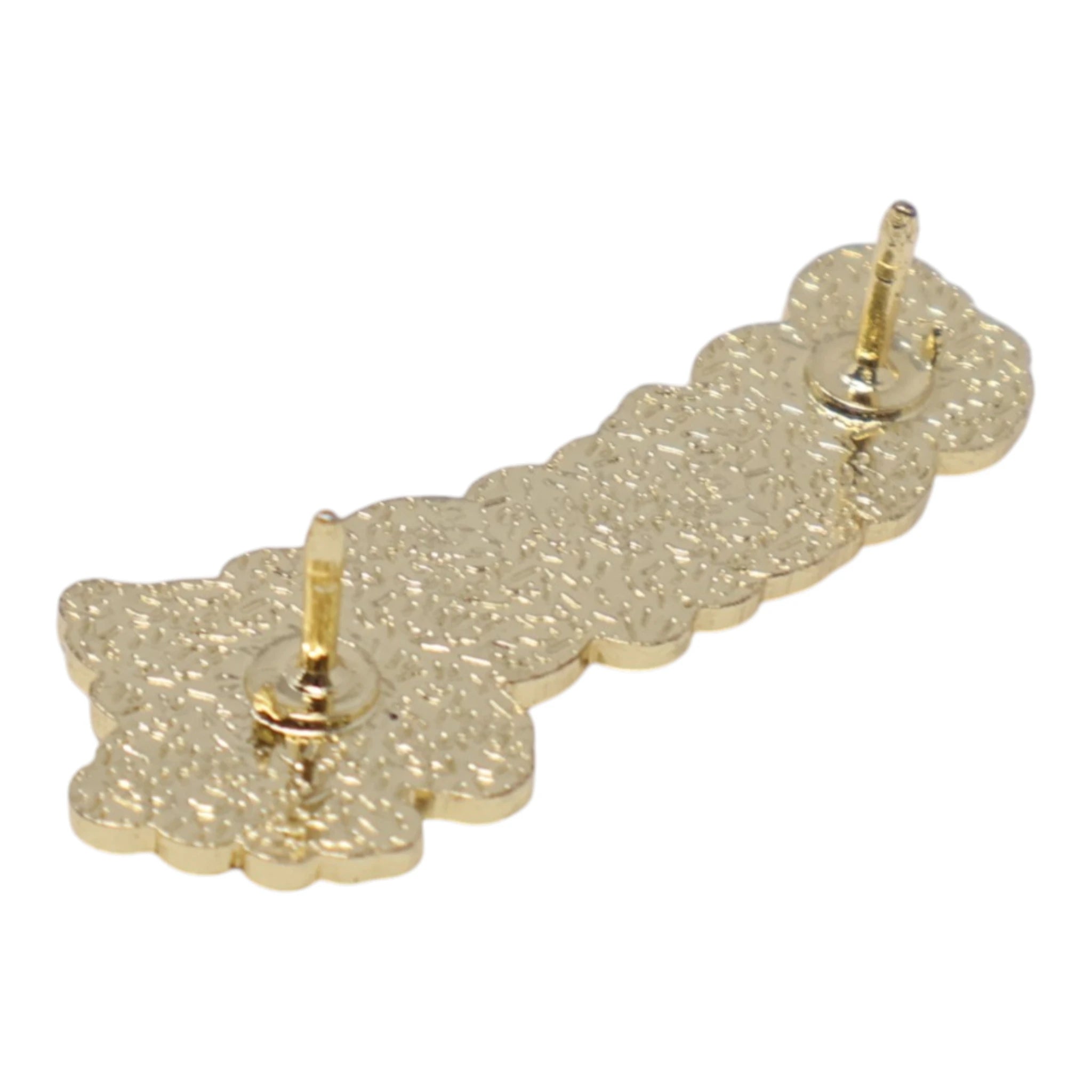 Gold Text Lioness Script Pin