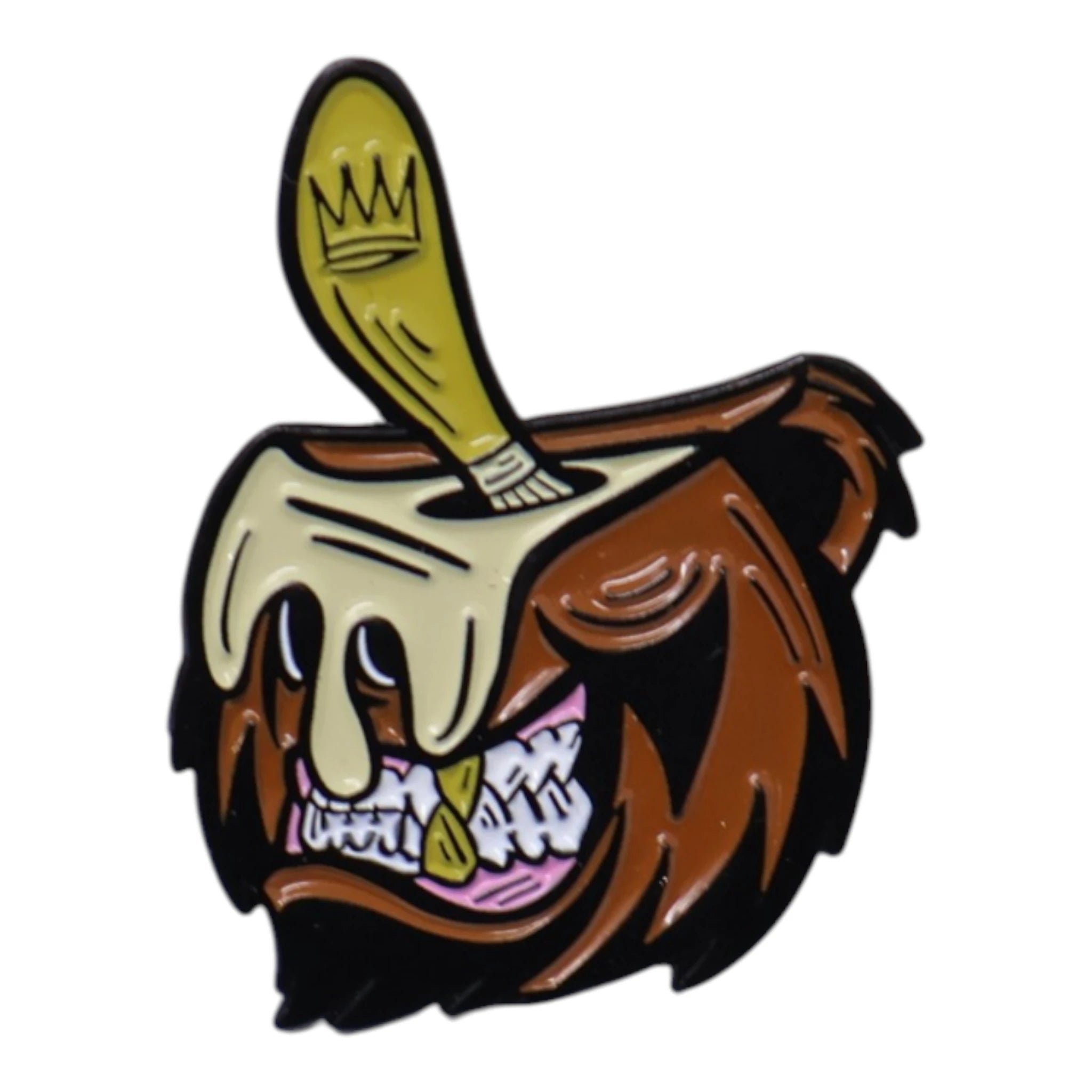 Brown Bear Paint Bucket Umbrella Heights Graphic Pin