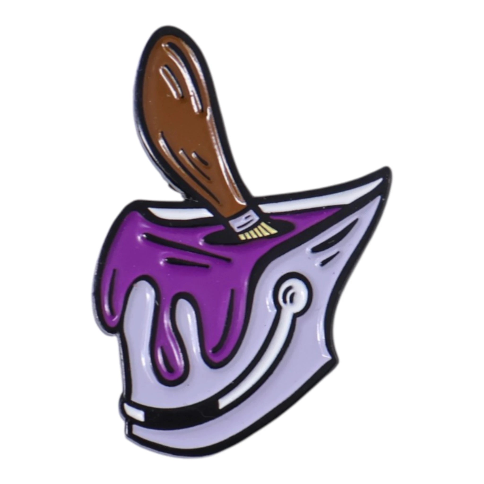 Gray Purple Paint Bucket Umbrella Heights Graphic Pin