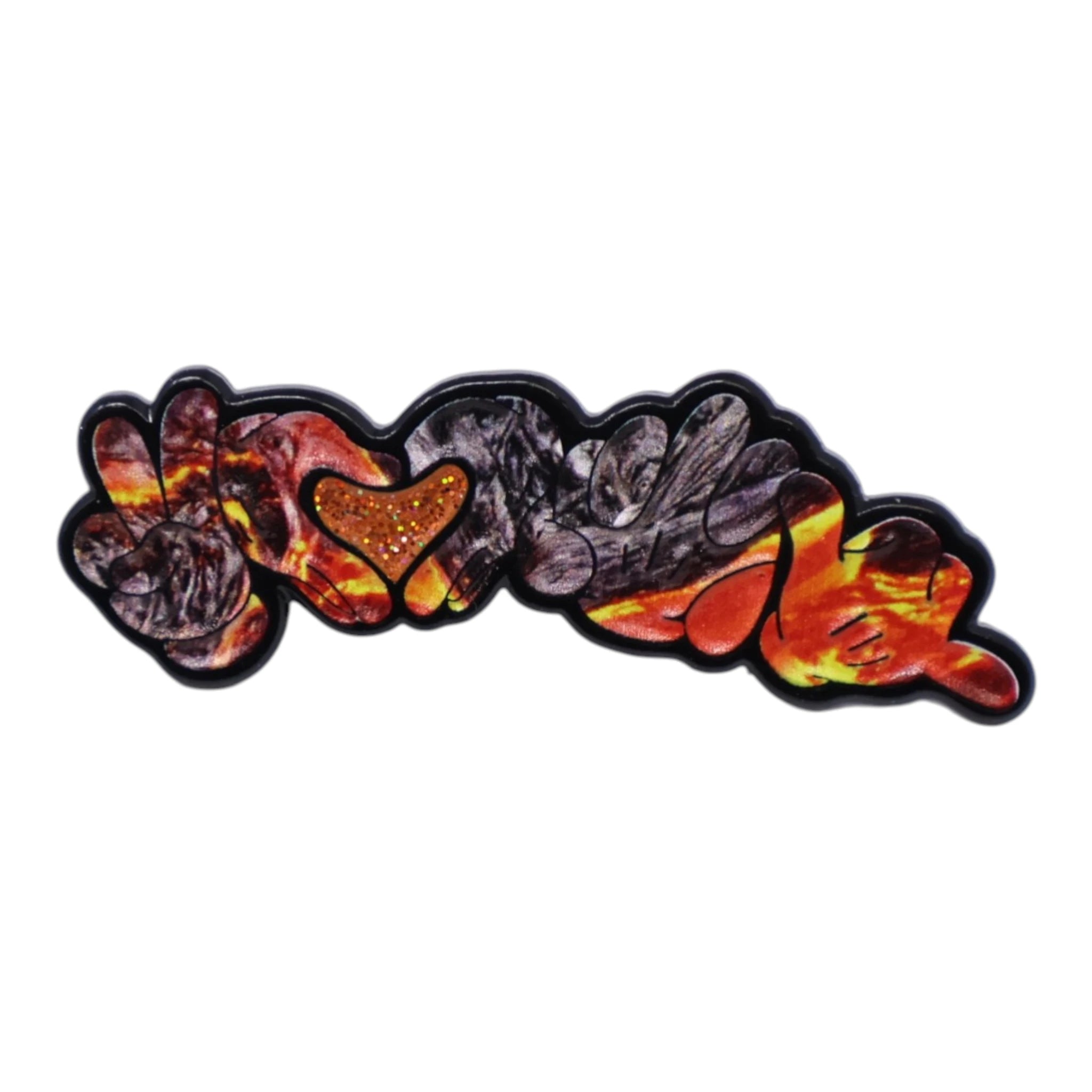 Lava PLUA (Peace, Love, Unity, Aloha) Script Pin
